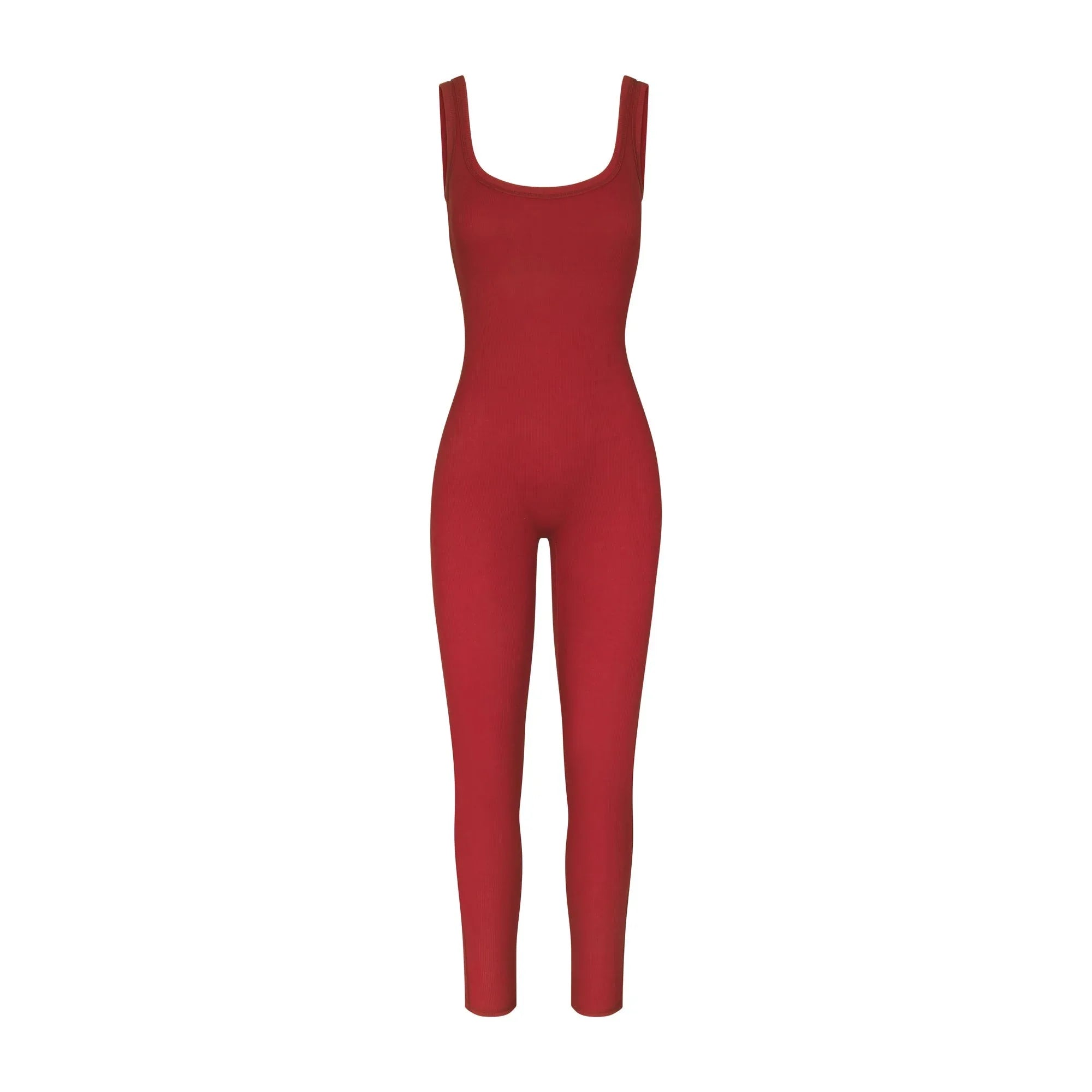 SKIMS COTTON RIB TANK CATSUIT | BRICK MULTI - TAYT - My Suti