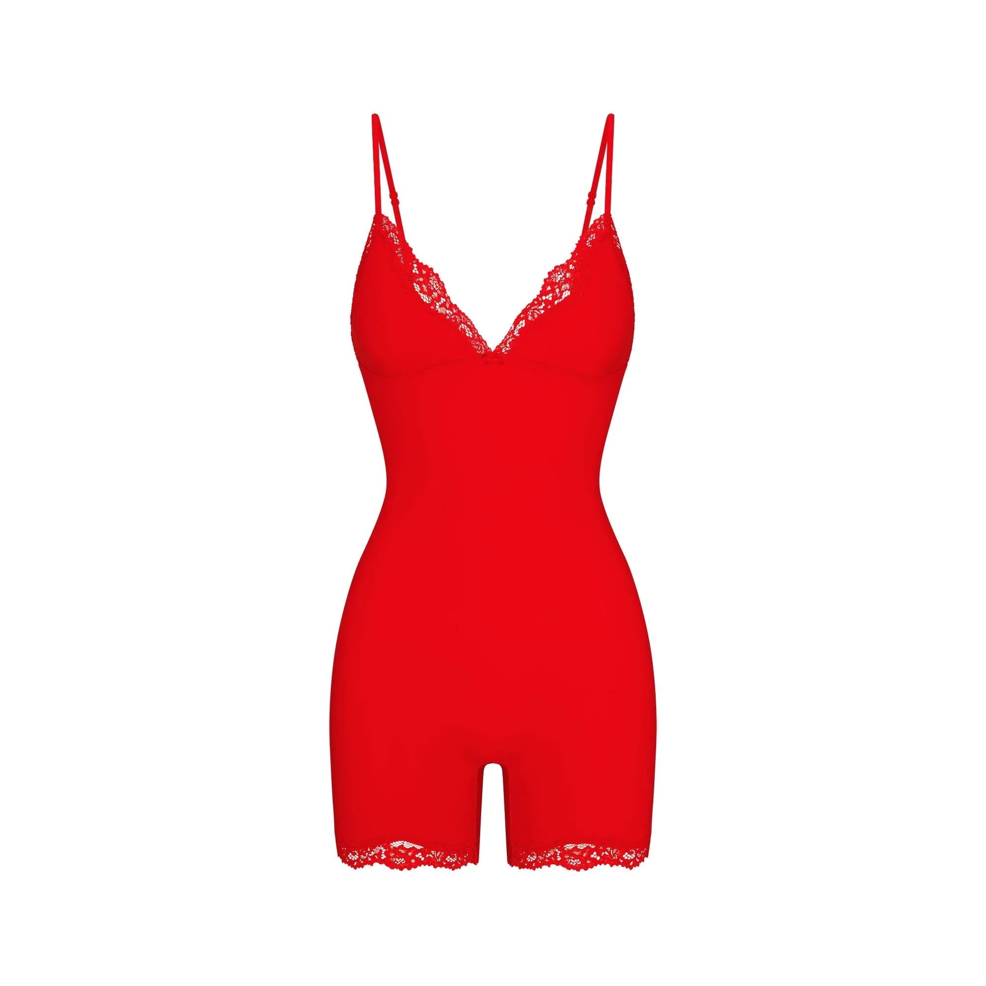 SKIMS FITS EVERYBODY LACE TRIANGLE ONESIE | CAYENNE - ONESIE - My Suti