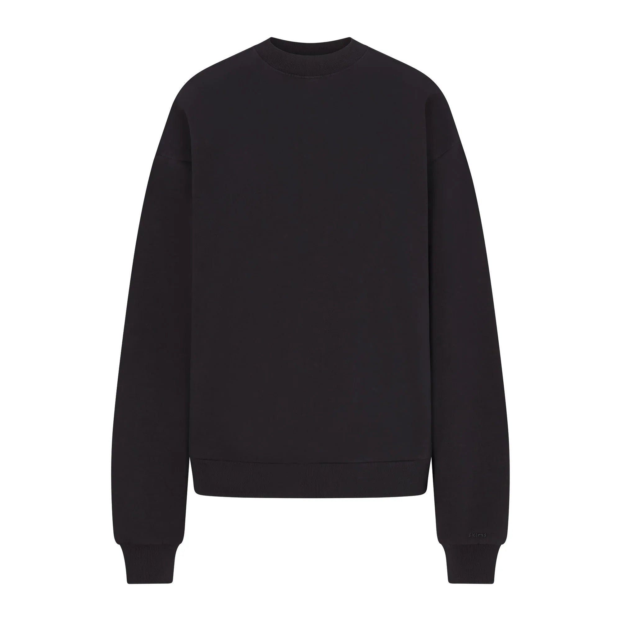 SKIMS BOYFRIEND FLEECE CREWNECK | WASHED ONYX - KAZAK - My Suti