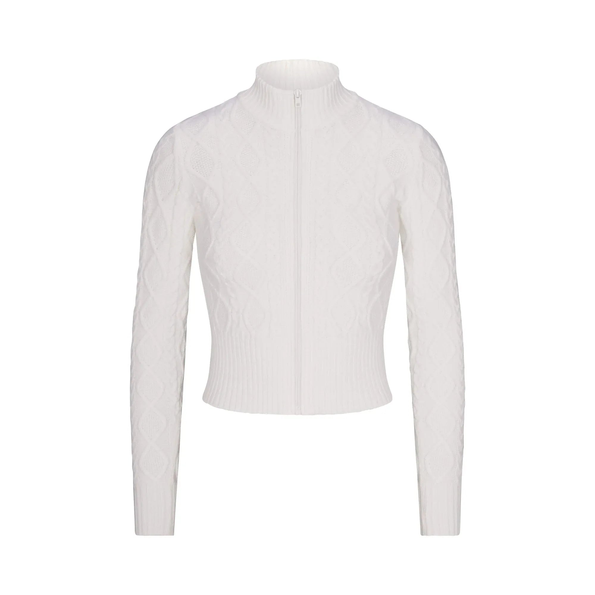 SKIMS SWEATER KNIT ZIP UP | MARBLE - KAZAK - My Suti