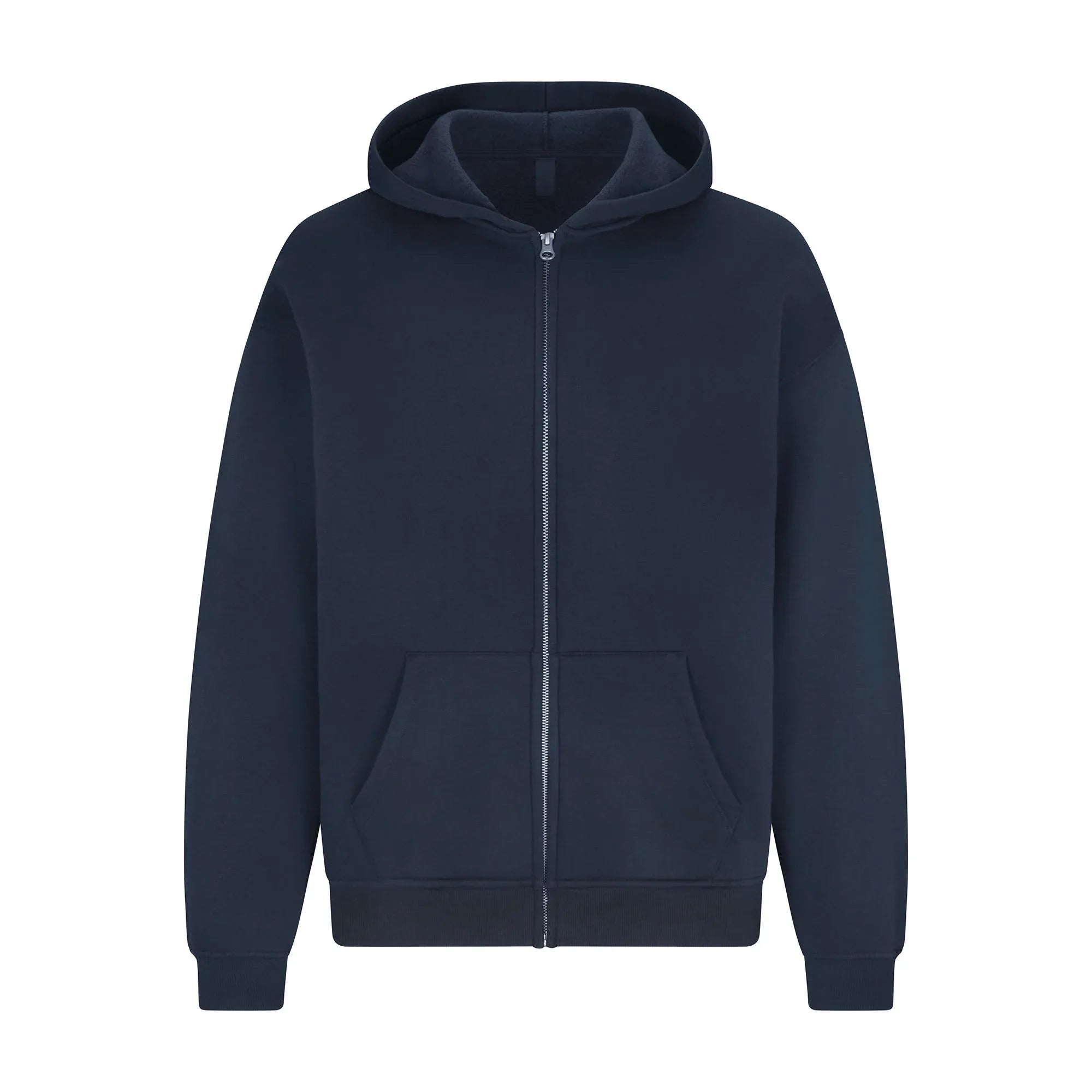 SKIMS FLEECE LOUNGE MENS RELAXED ZIP UP HOODIE | NAVY - KAPŞONLU SWEATSHIRT - My Suti