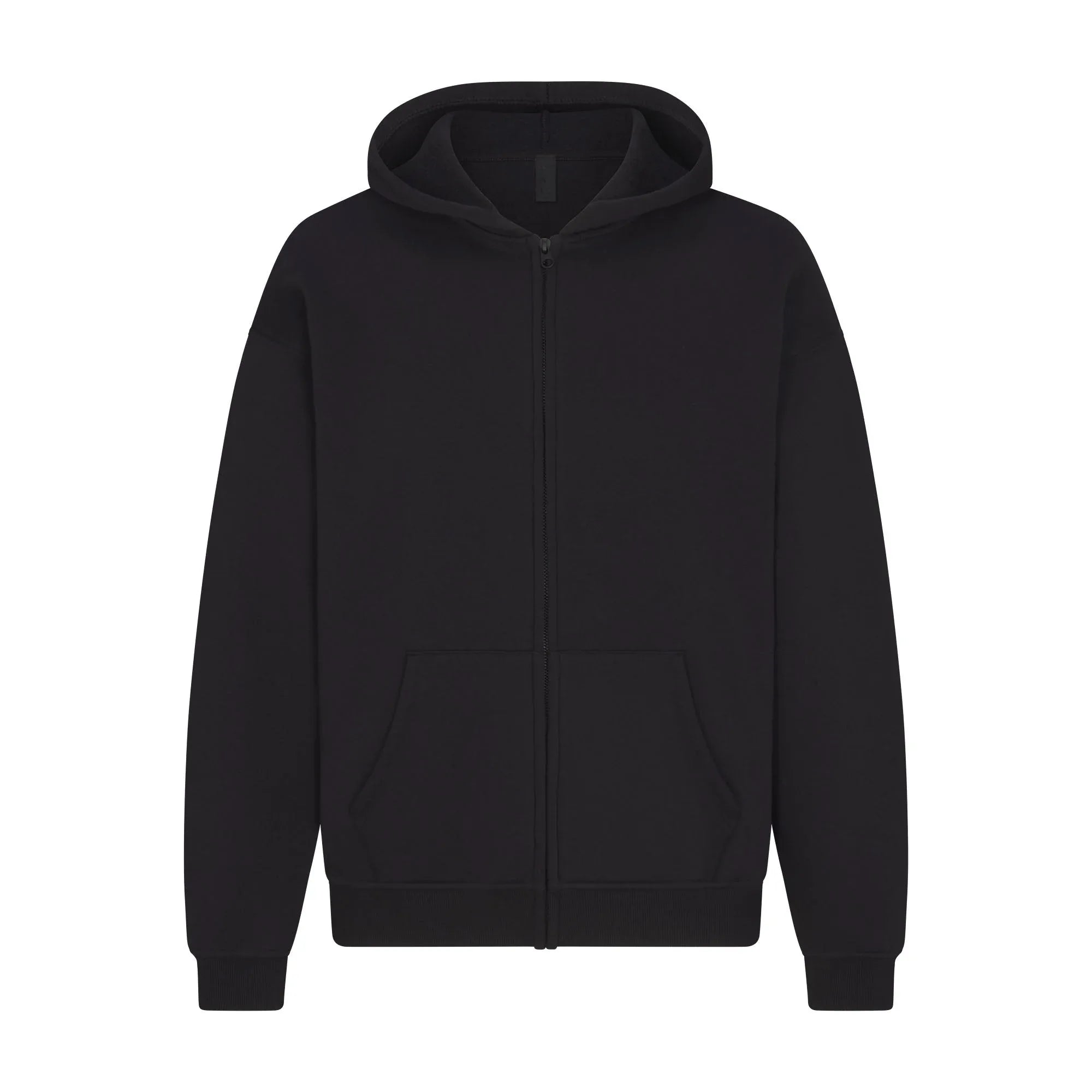 SKIMS FLEECE LOUNGE MENS RELAXED ZIP UP HOODIE | WASHED ONYX - KAPŞONLU SWEATSHIRT - My Suti
