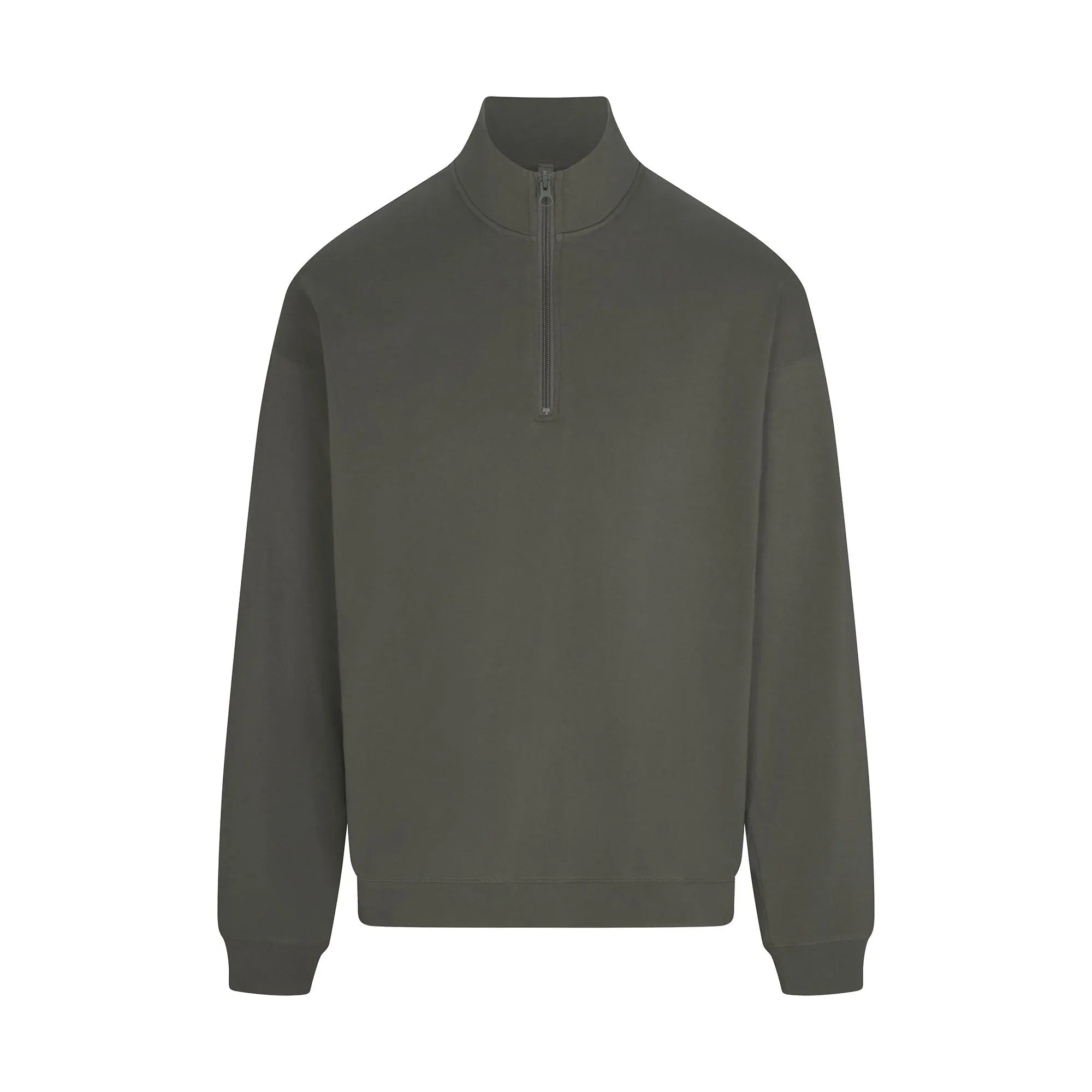 SKIMS JERSEY LOUNGE MENS RELAXED QUARTER ZIP PULLOVER | BASIL - KAZAK - My Suti