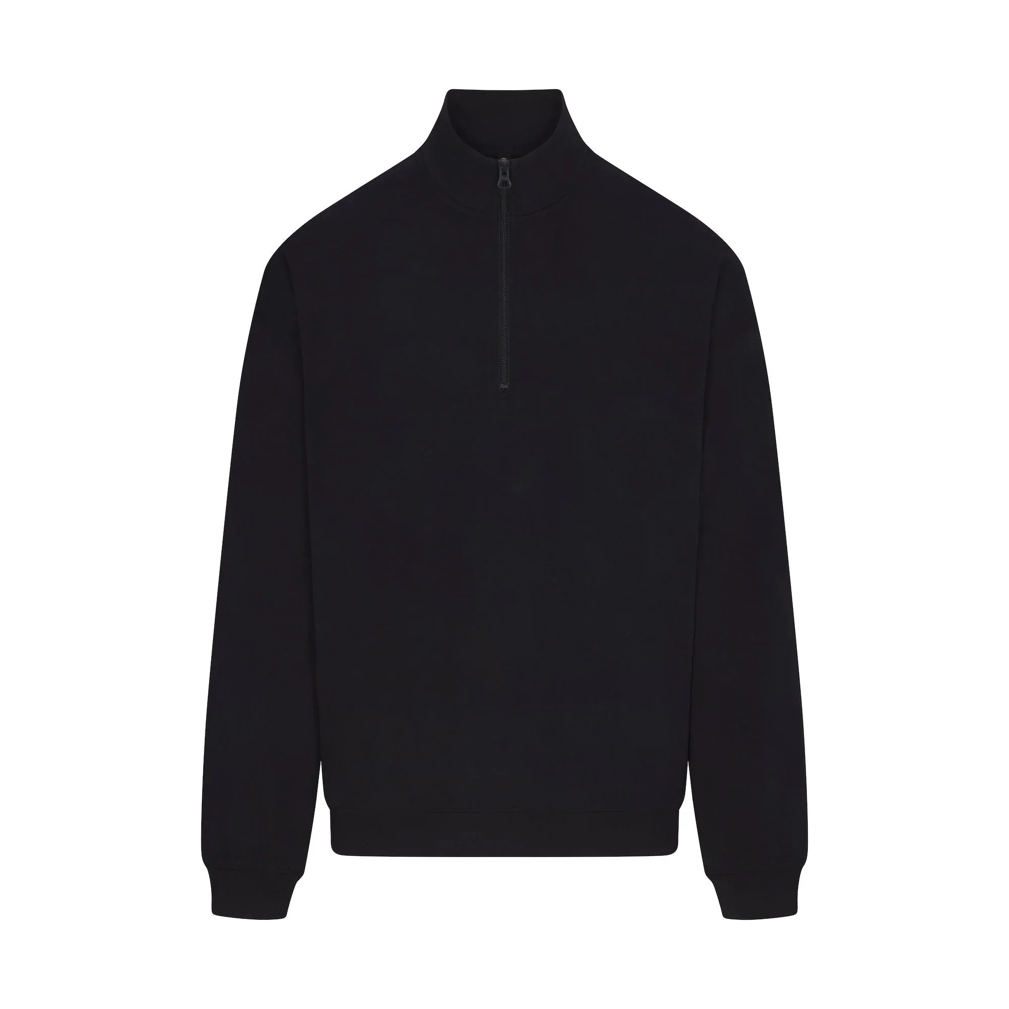 SKIMS JERSEY LOUNGE MENS RELAXED QUARTER ZIP PULLOVER | OBSIDIAN - KAZAK - My Suti