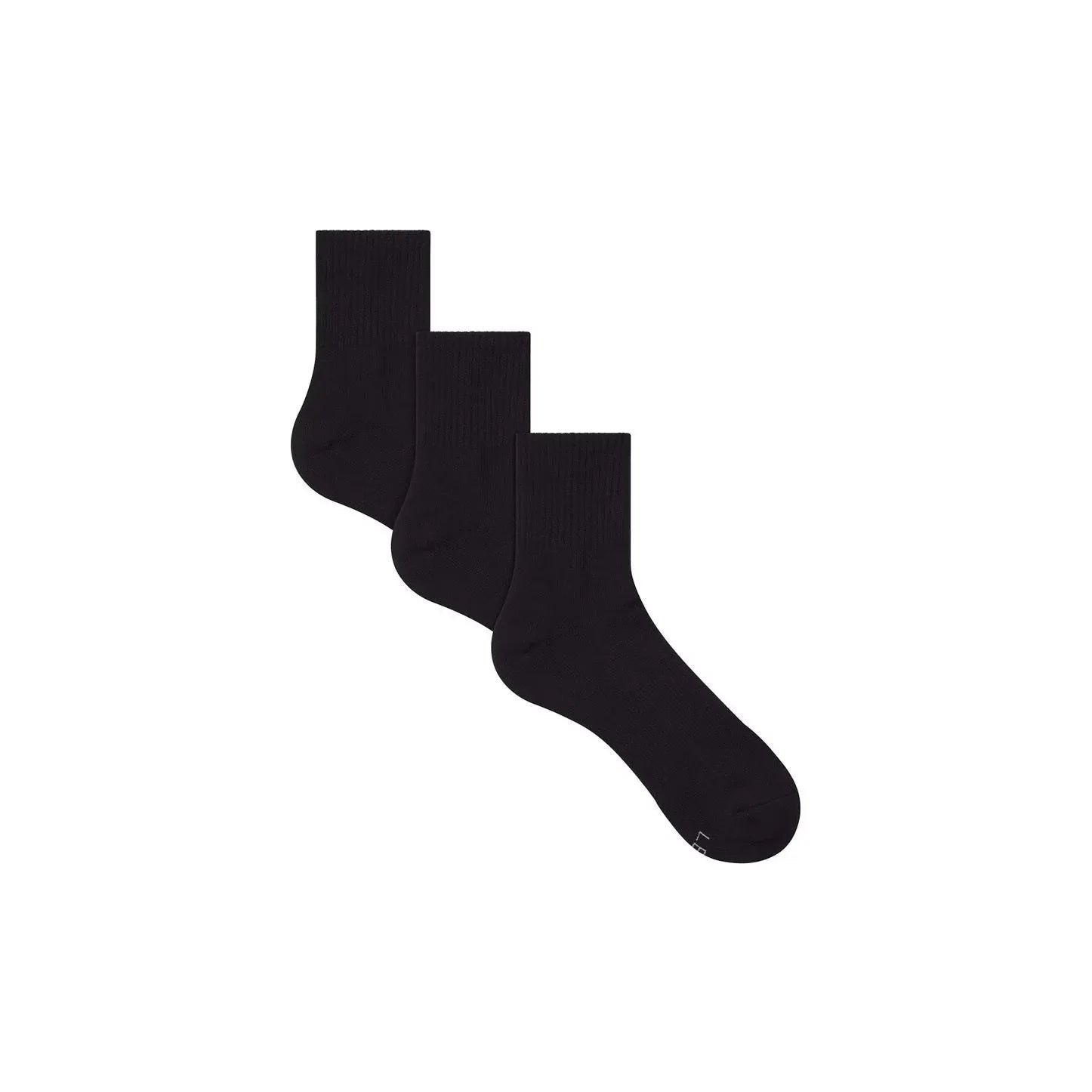 SKIMS MENS QUARTER CREW SOCK 3-PACK | ONYX - ÇORAP - My Suti