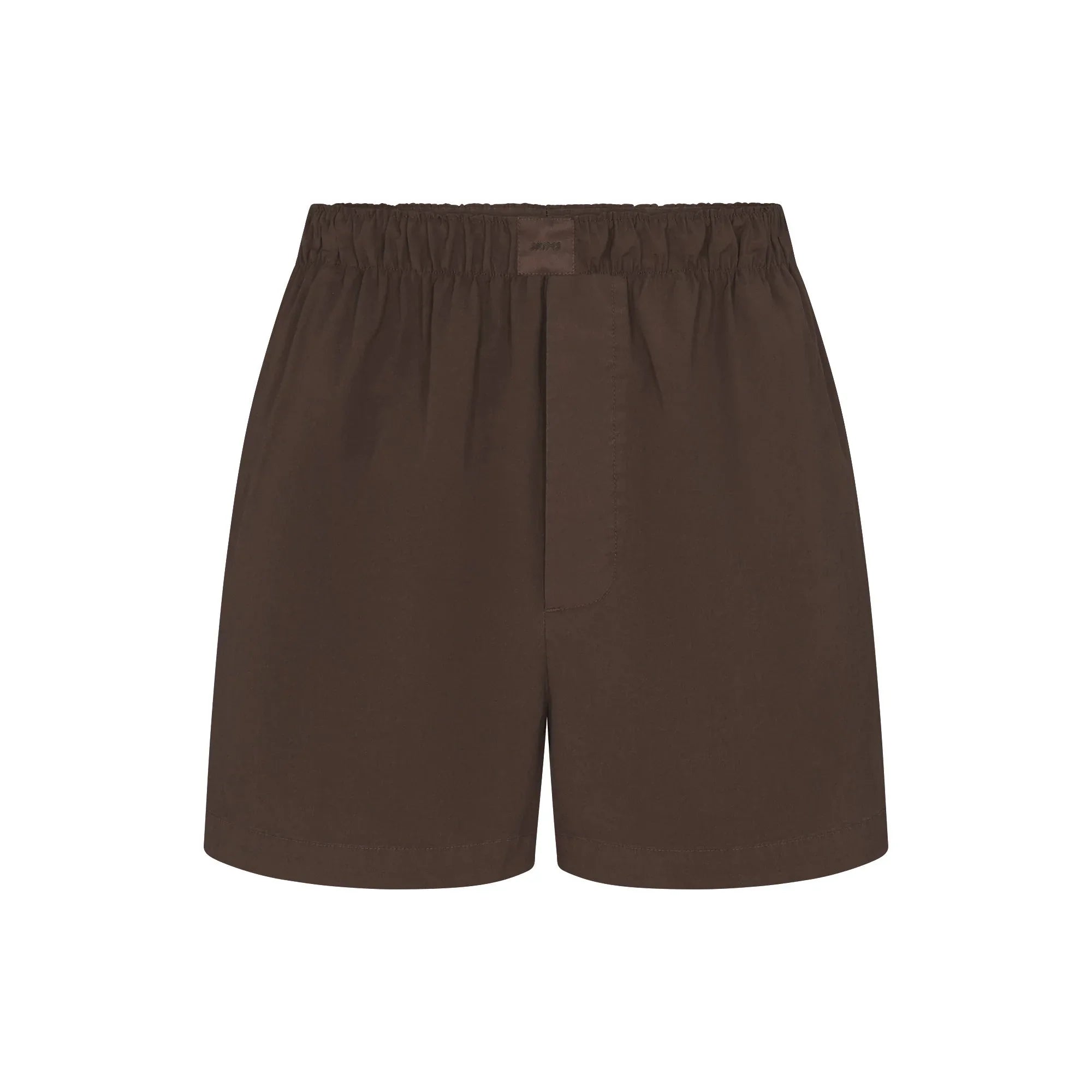 SKIMS COTTON POPLIN BOXER | WASHED DARK SEPIA - KUTU ŞORT - My Suti