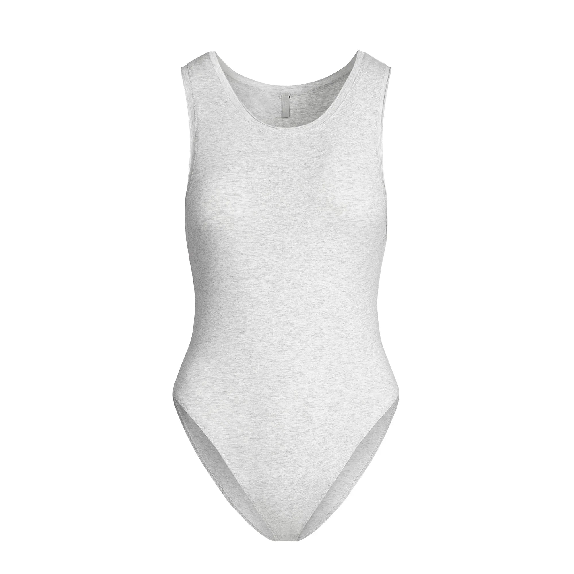 SKIMS COTTON JERSEY TANK BODYSUIT | LIGHT HEATHER GREY - BODYSUIT - My Suti