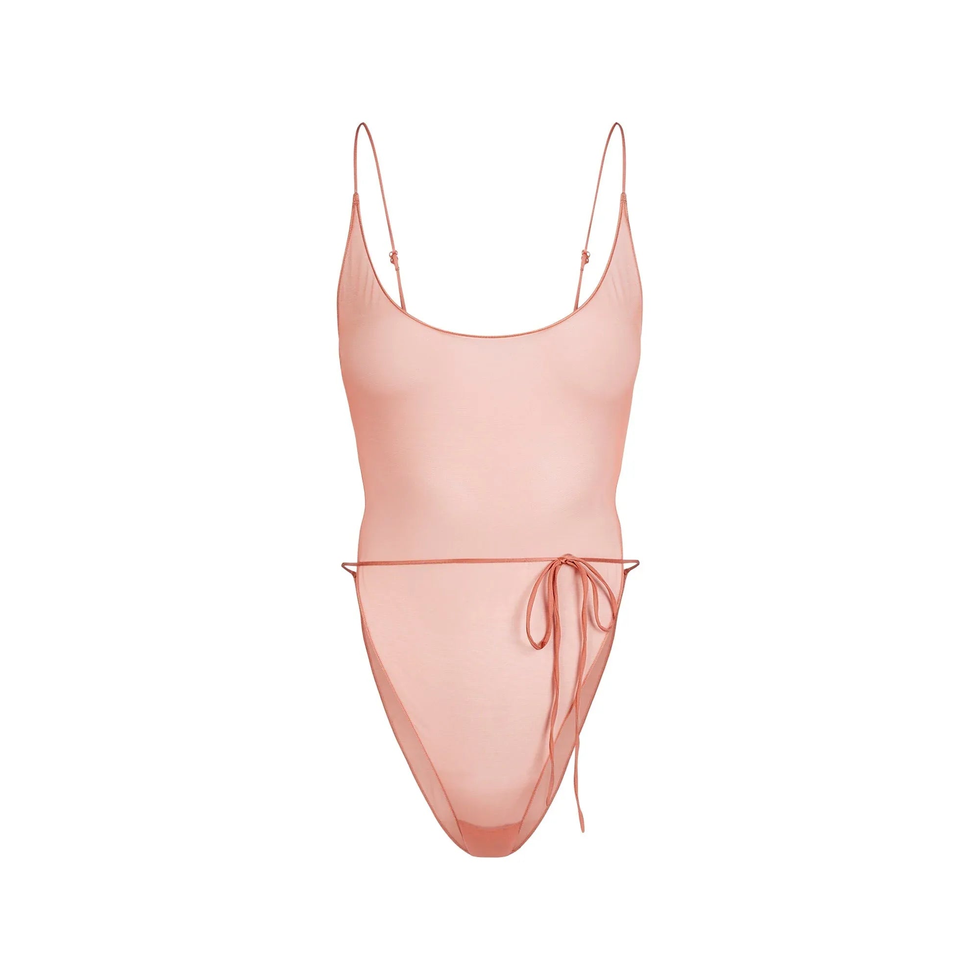 SKIMS ULTRA FINE MESH BRIEF BODYSUIT | TERRACOTTA - BODYSUIT - My Suti
