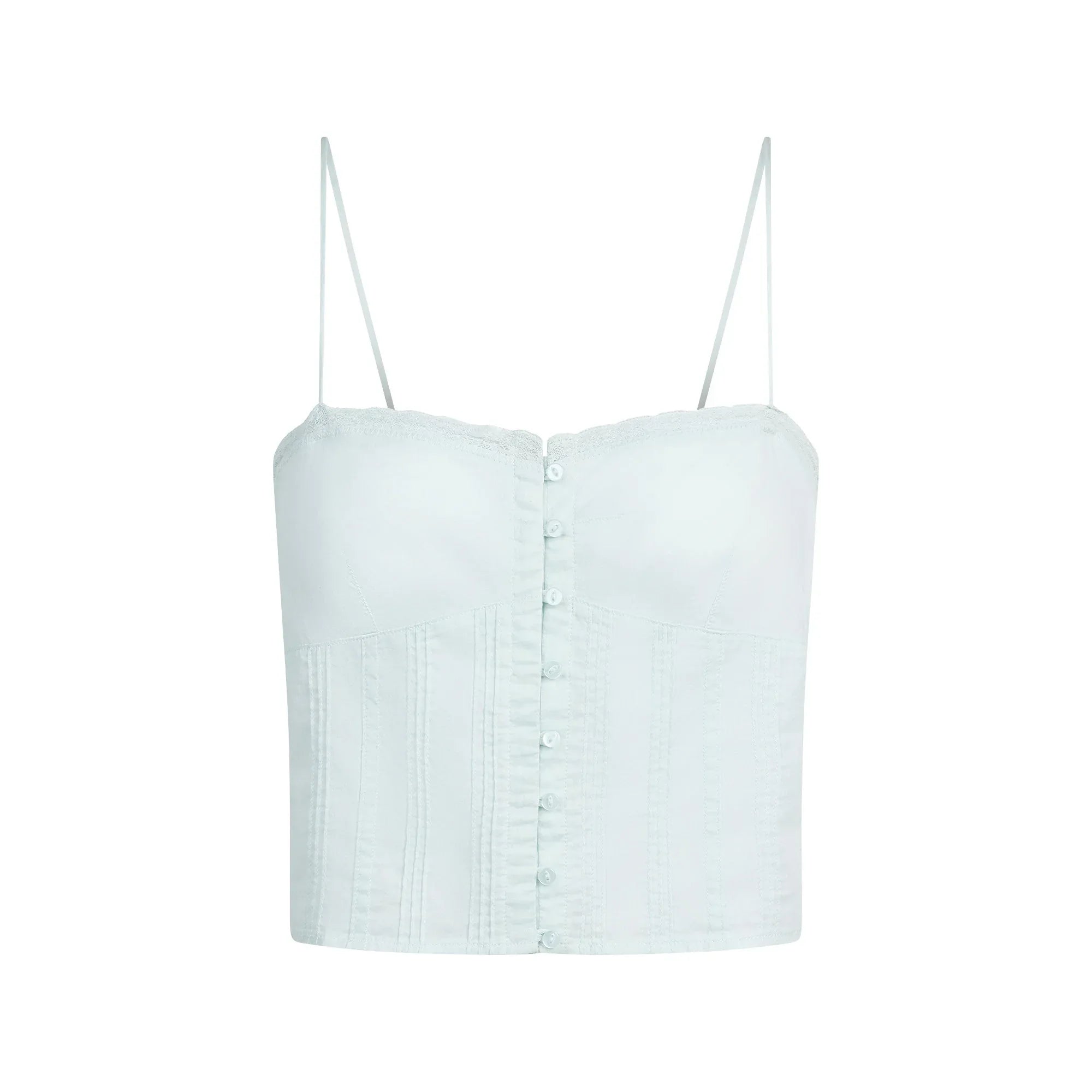 SKIMS COTTON VOILE CROPPED CAMI | FROST - KAMİZOL - My Suti