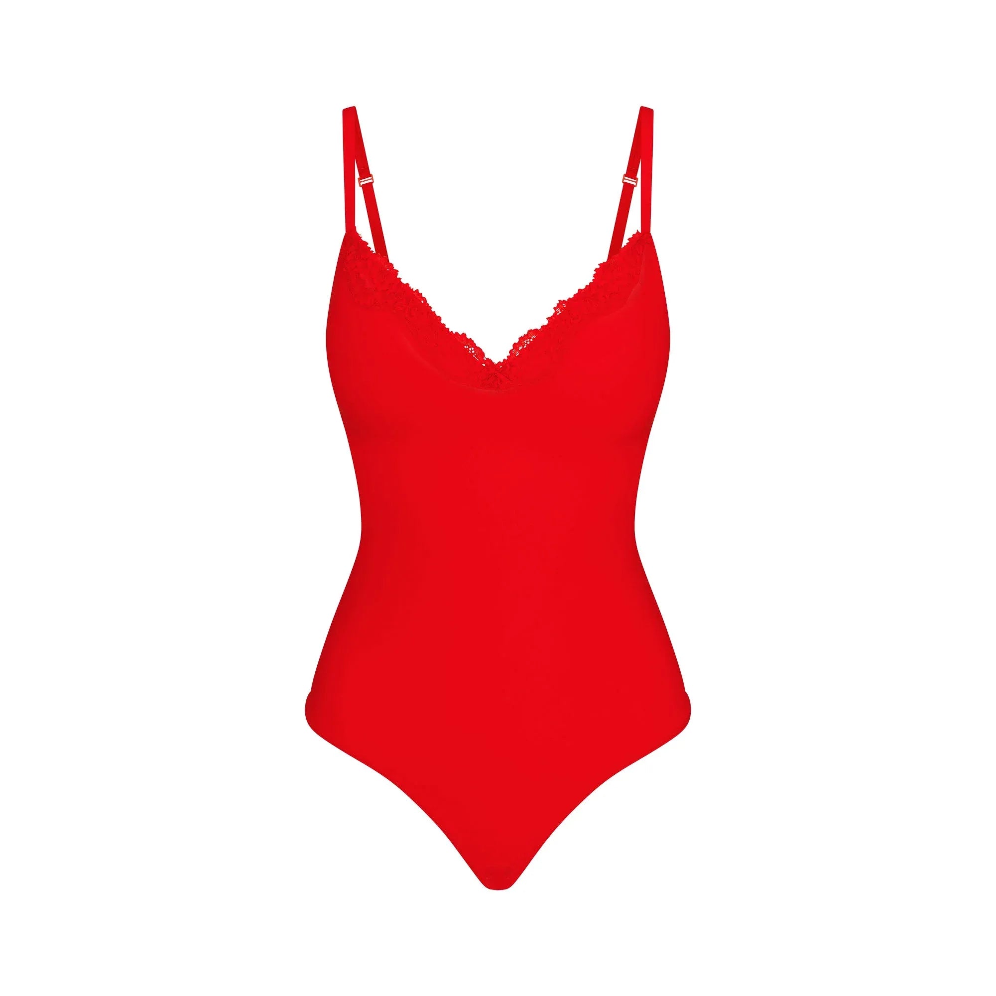 SKIMS FITS EVERYBODY LACE PUSH-UP BODYSUIT | CAYENNE - BODYSUIT - My Suti