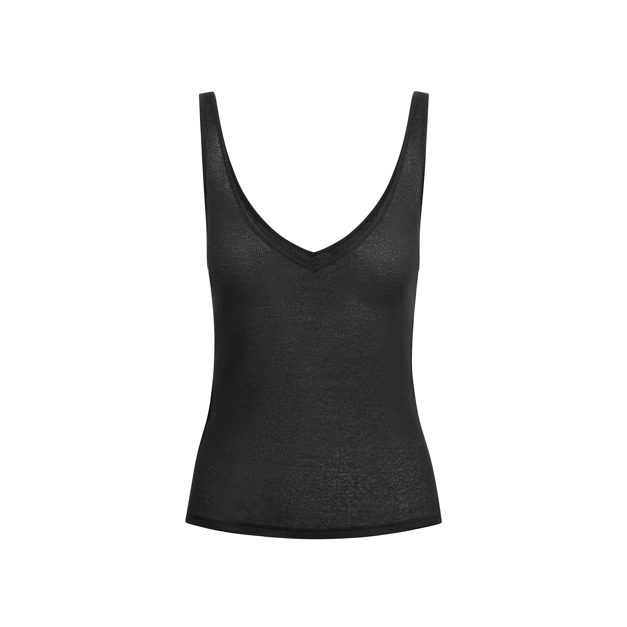 SKIMS SHEER COTTON V NECK TANK | SOOT - TİŞÖRT - My Suti