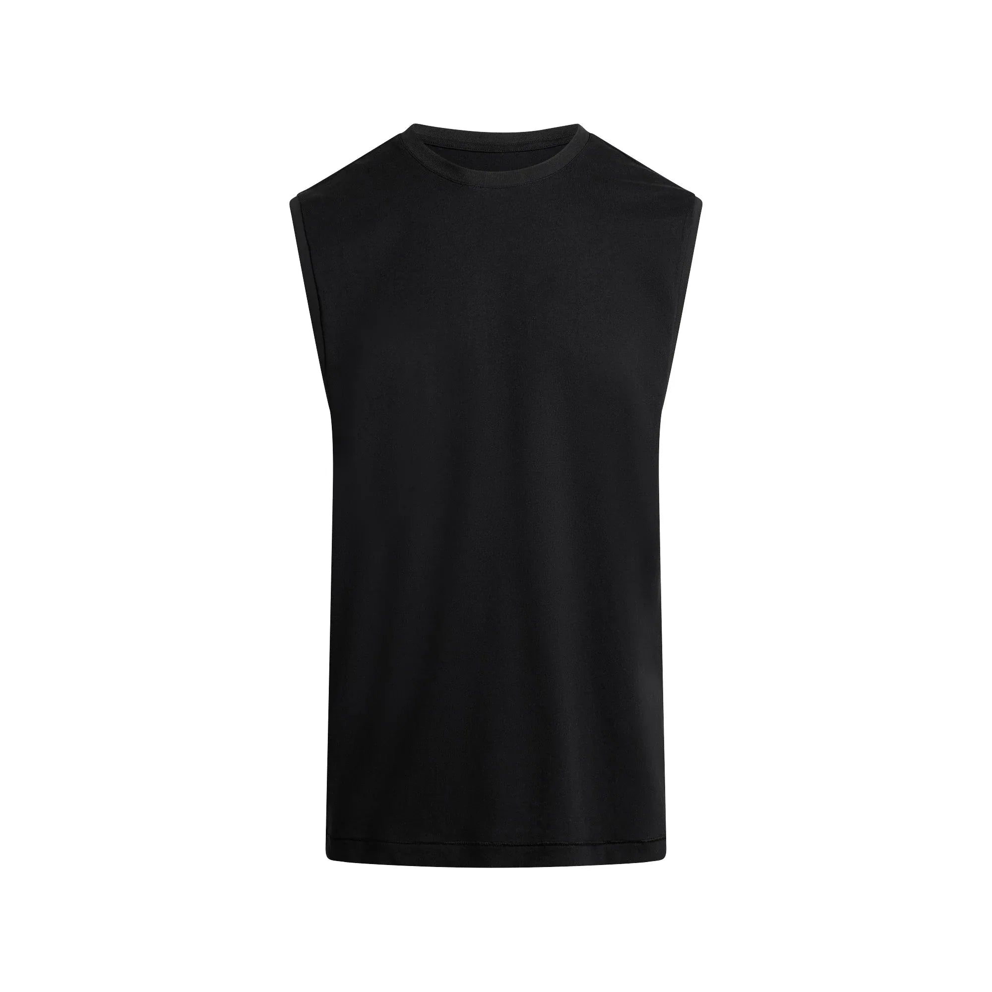 SKIMS COTTON MENS RELAXED SLEEVELESS SHIRT | ONYX - GİYİM - My Suti