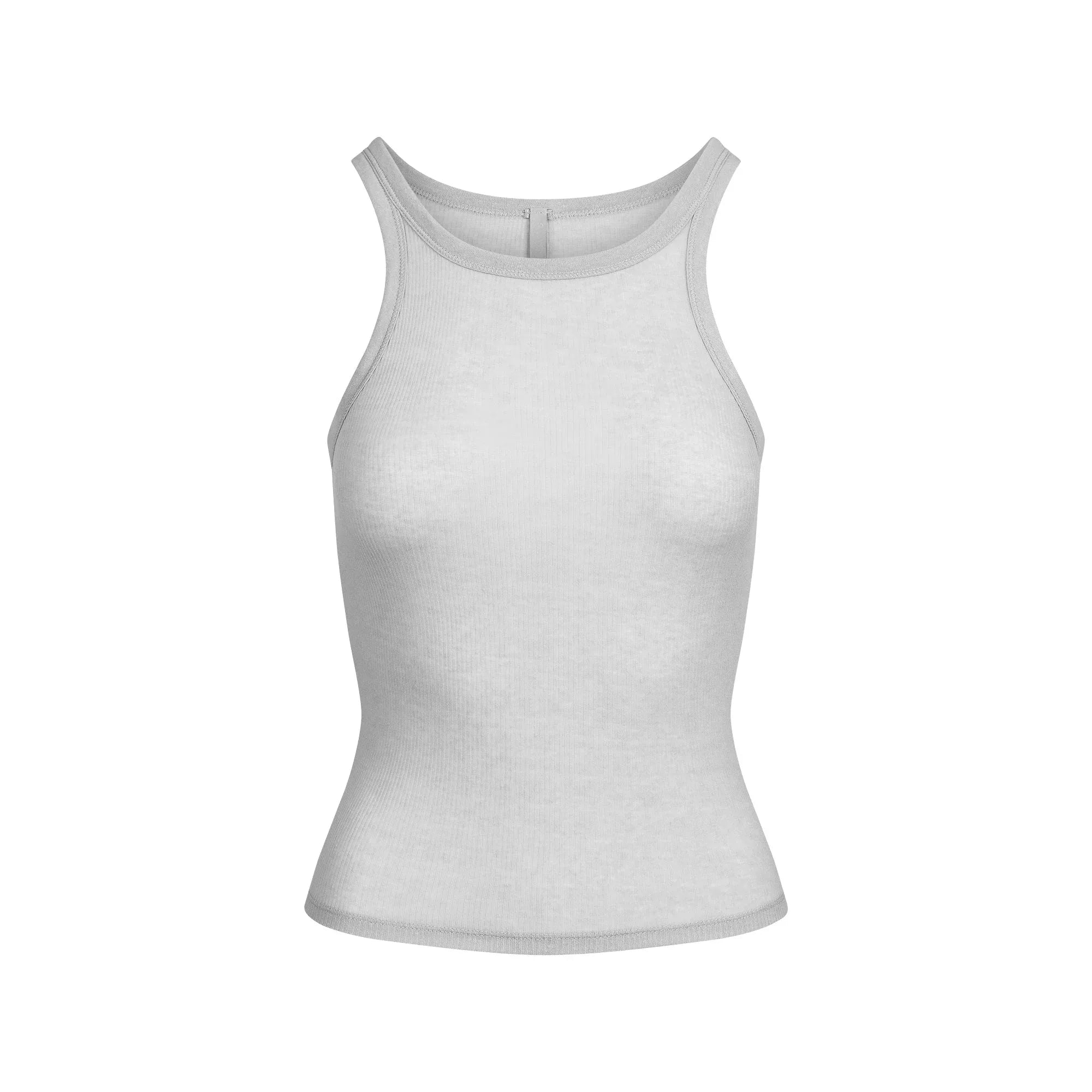 SKIMS SHEER COTTON TANK | LIGHT HEATHER GREY - TİŞÖRT - My Suti