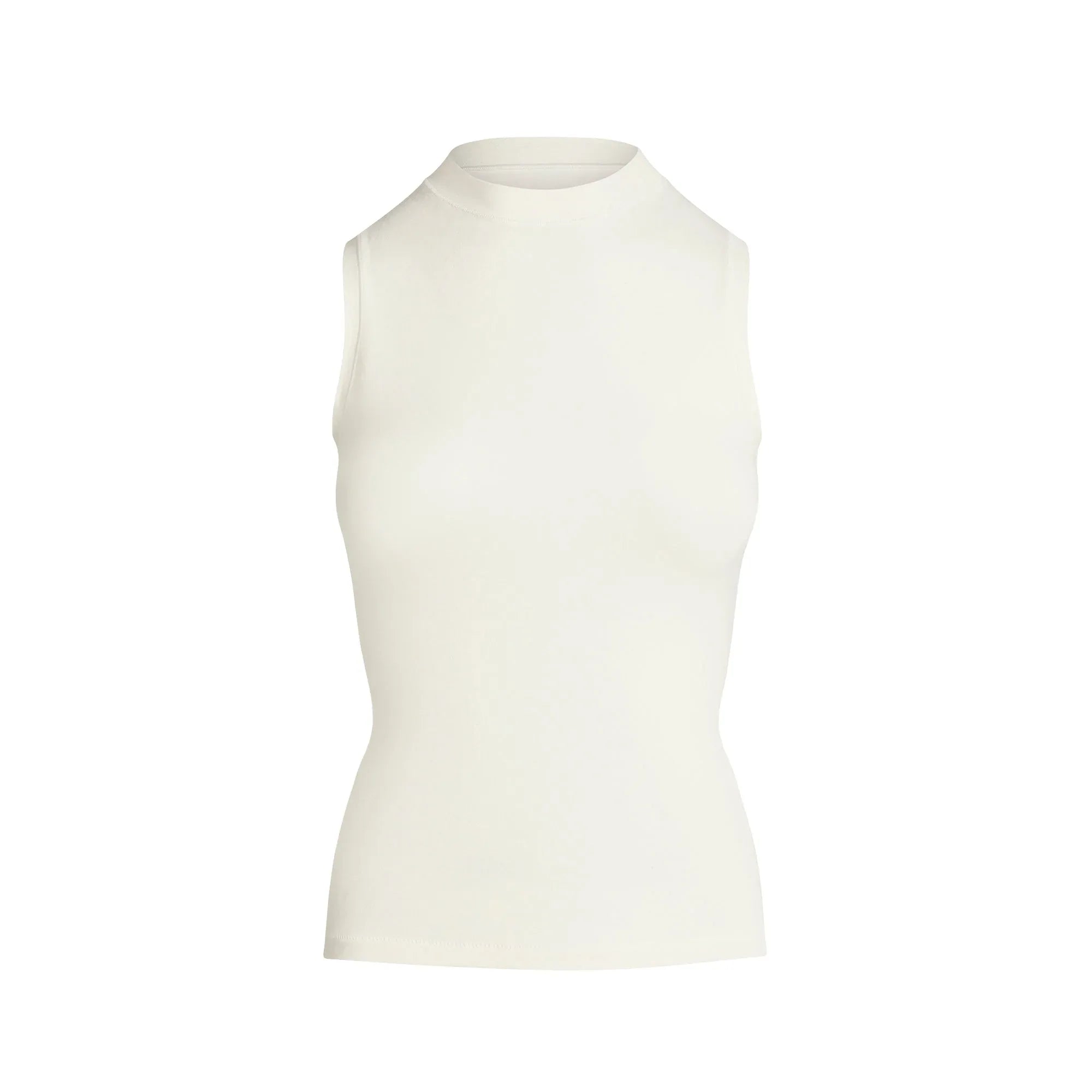 SKIMS COTTON JERSEY MOCK NECK TANK | MARBLE - TİŞÖRT - My Suti