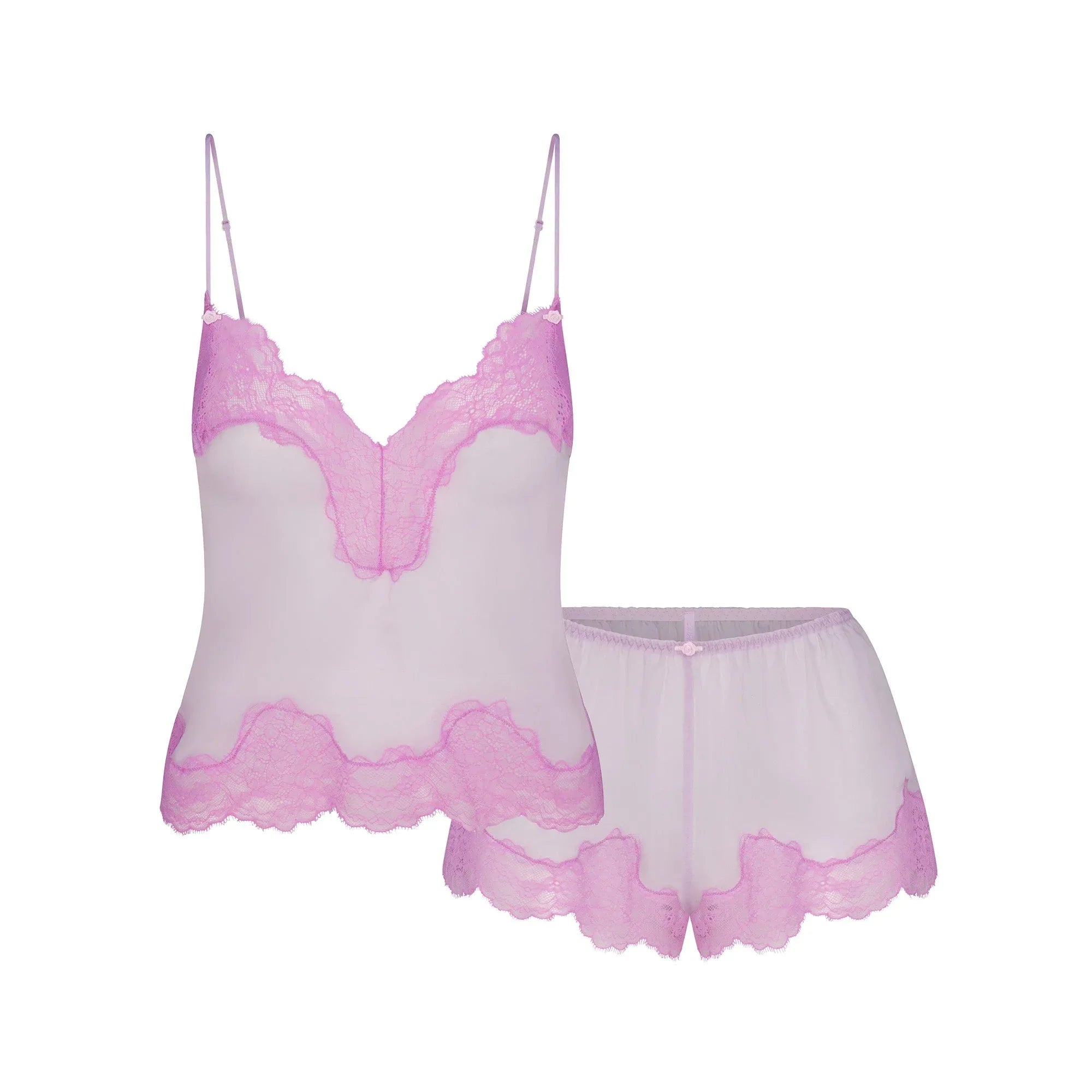 SKIMS ROMANCE LACE CAMI AND SHORT SET | SUGAR PLUM - TAKIM - My Suti