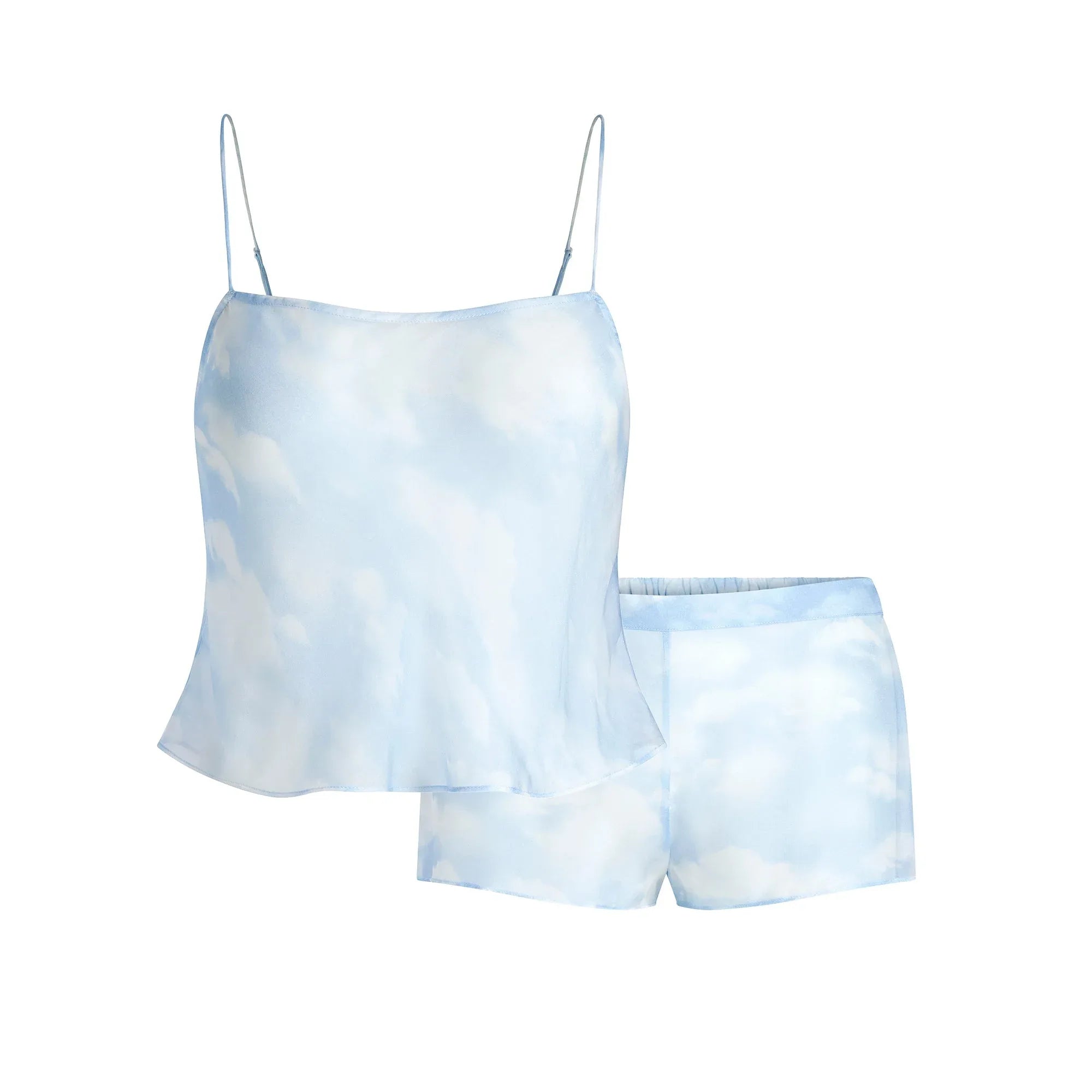 SKIMS ROMANCE CAMI AND SHORT SET | BLUE QUARTZ CLOUD PRINT - TAKIM - My Suti
