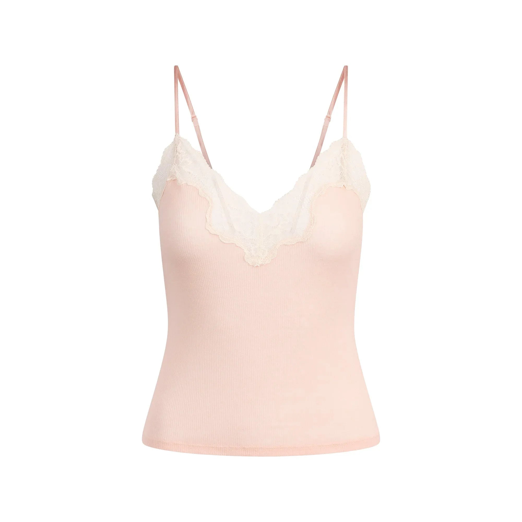 SKIMS SHEER COTTON LACE CAMI | VILLA - TİŞÖRT - My Suti