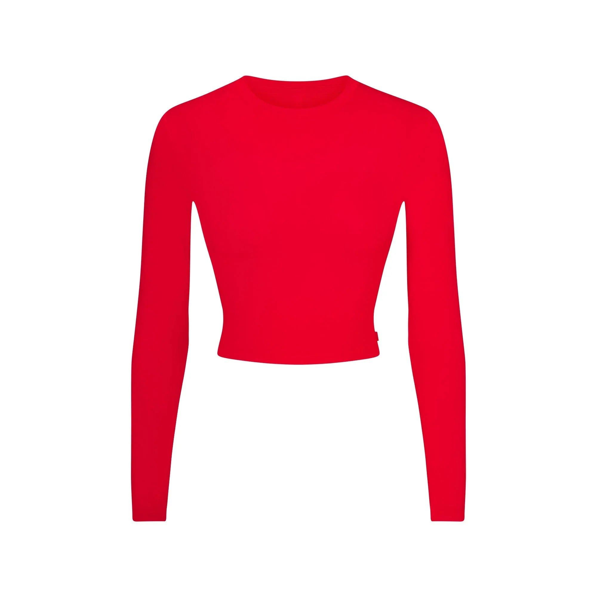 SKIMS SLEEP SUPER CROPPED LONG SLEEVE | RUBY - TİŞÖRT - My Suti