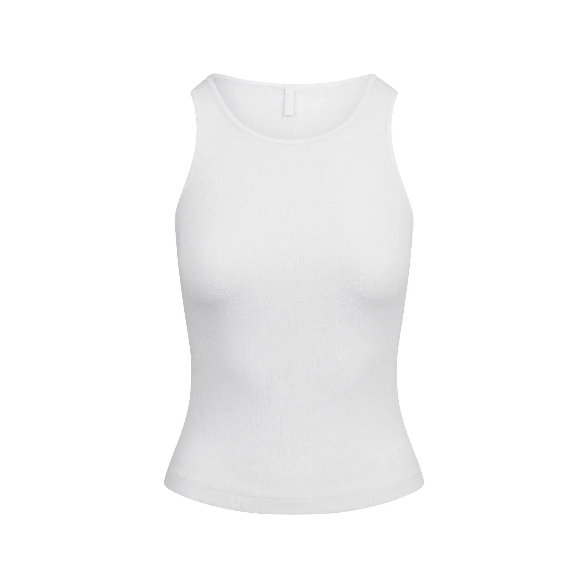 SKIMS SHEER COTTON RIB CREWNECK TANK | SNOW - TİŞÖRT - My Suti