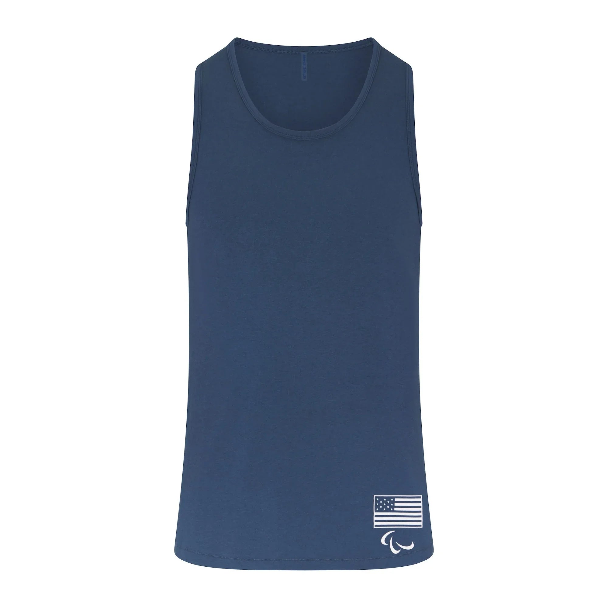 SKIMS FOR TEAM USA JERSEY SLEEP MENS PARALYMPIC TANK | NAVY - KAMİZ - My Suti