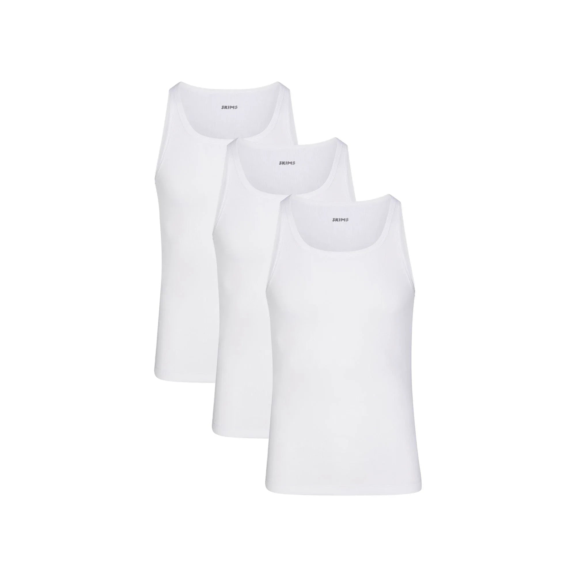 SKIMS COTTON MENS RIB TANK 3-PACK | CHALK - KAMİZ - My Suti
