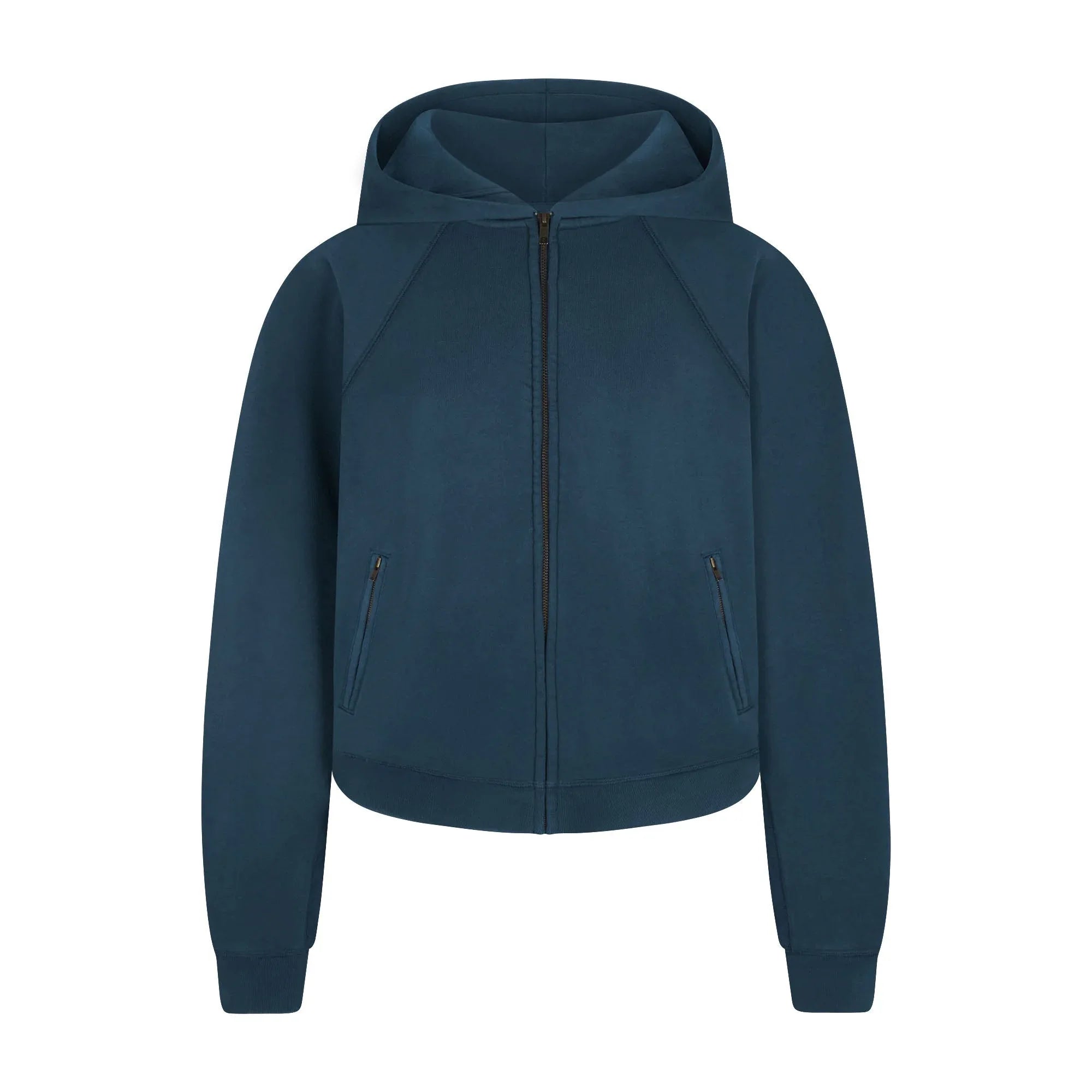 SKIMS FRENCH TERRY RELAXED ZIP UP HOODIE | INDIGO - KAPŞONLU ÜST - My Suti