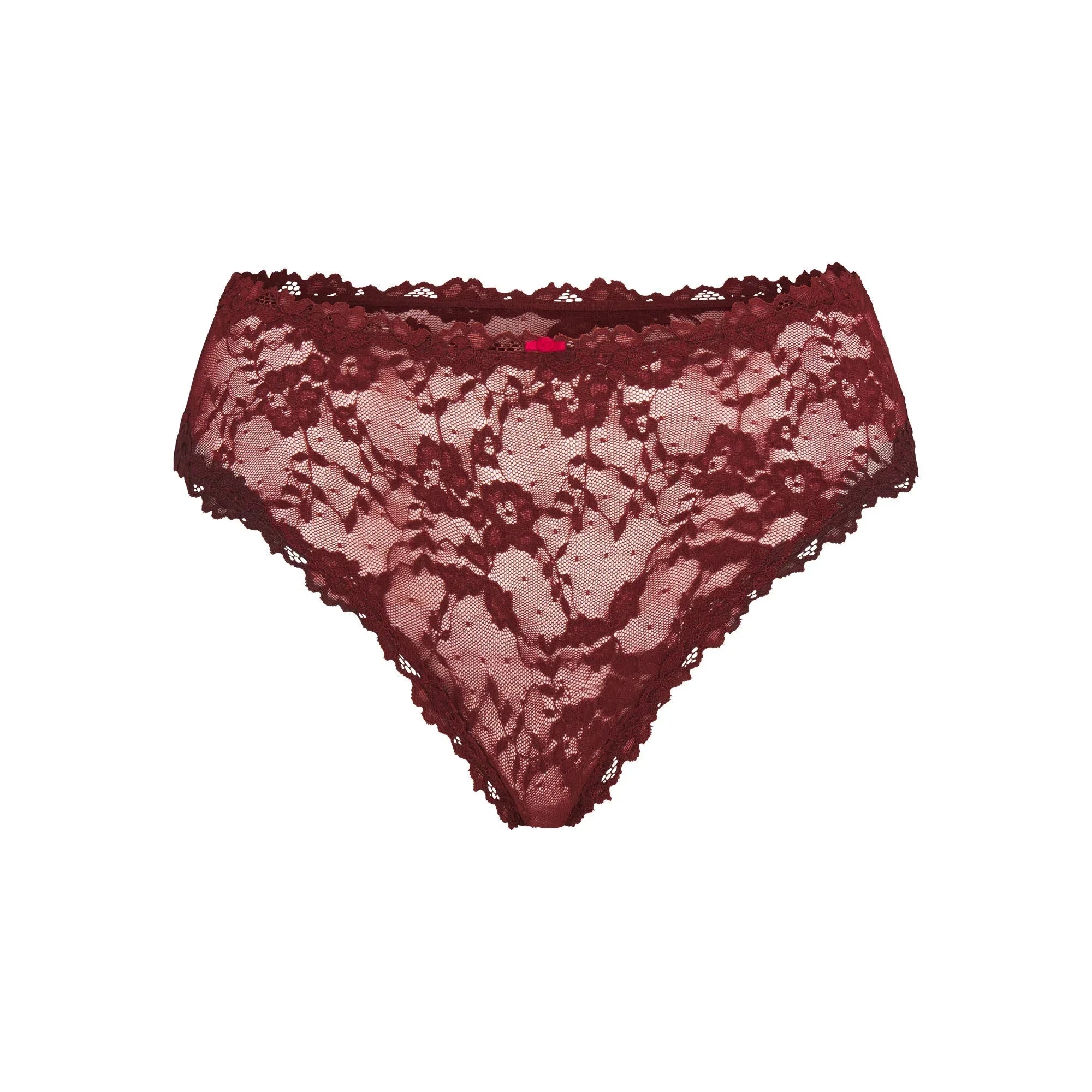 SKIMS STRETCH LACE BRIEF | OXBLOOD - KÜLOT - My Suti