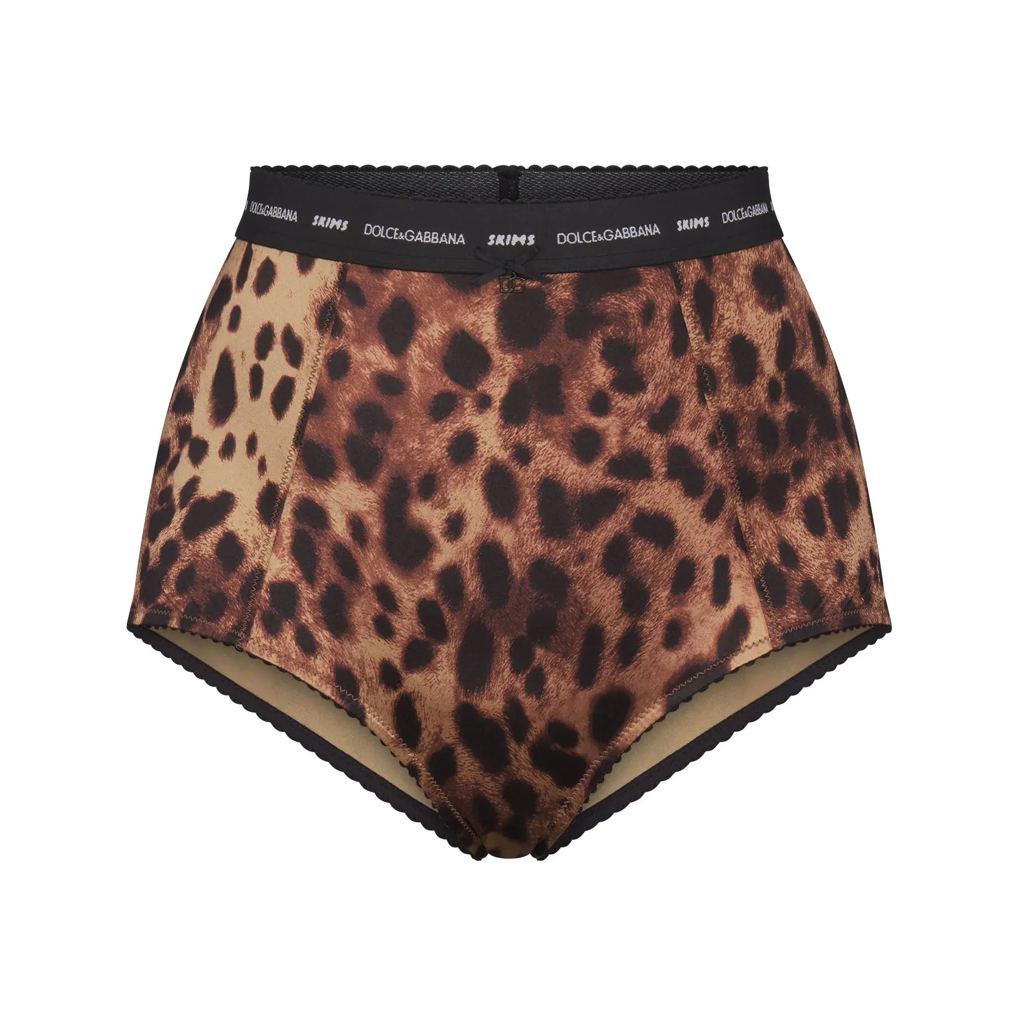 SKIMS DOLCE&GABBANA X STRETCH SATIN HIGH-WAISTED BRIEF | LEOPARD - KÜLOT - My Suti