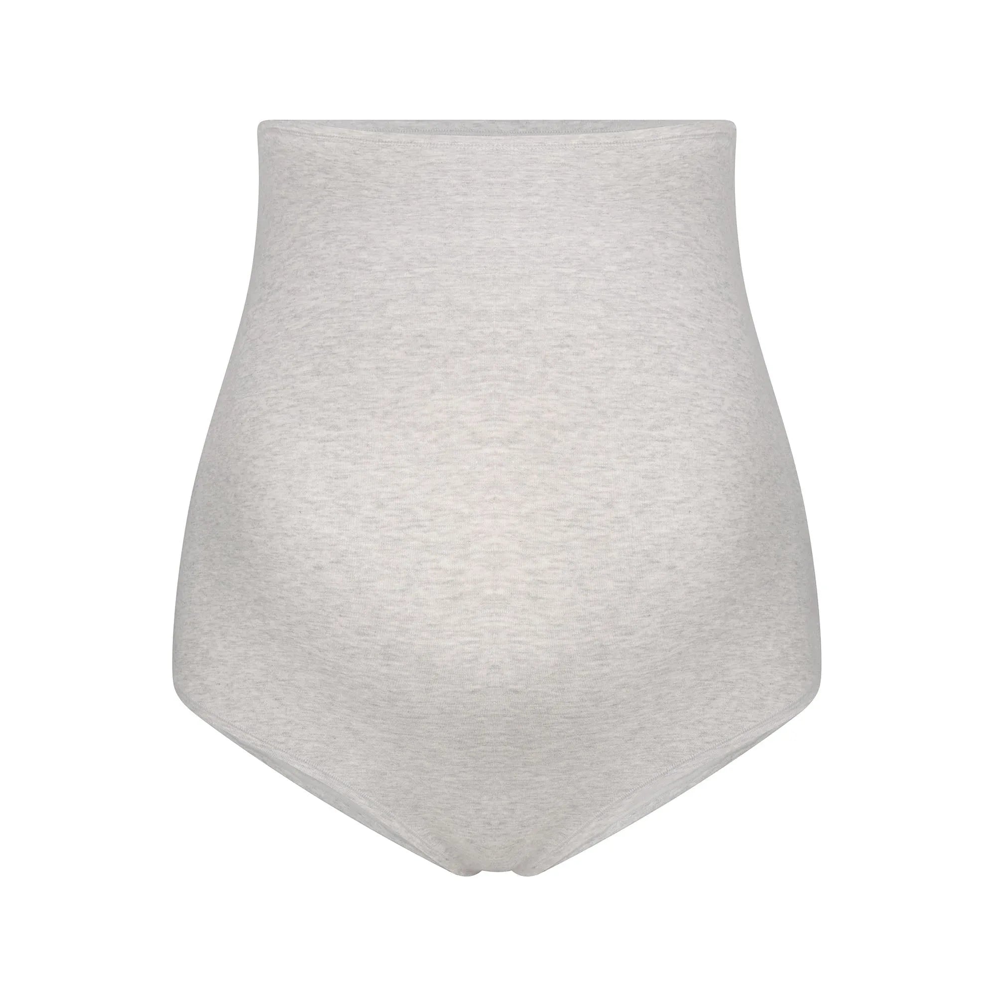 SKIMS COTTON JERSEY MATERNITY HIGH-WAISTED BRIEF | LIGHT HEATHER GREY - KÜLOT - My Suti