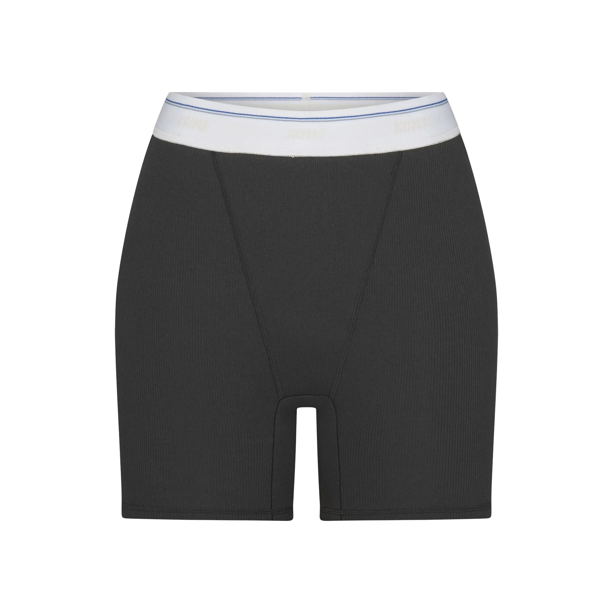 SKIMS COTTON RIB BOXER | SOOT STRIPE - KUTU ŞORT - My Suti