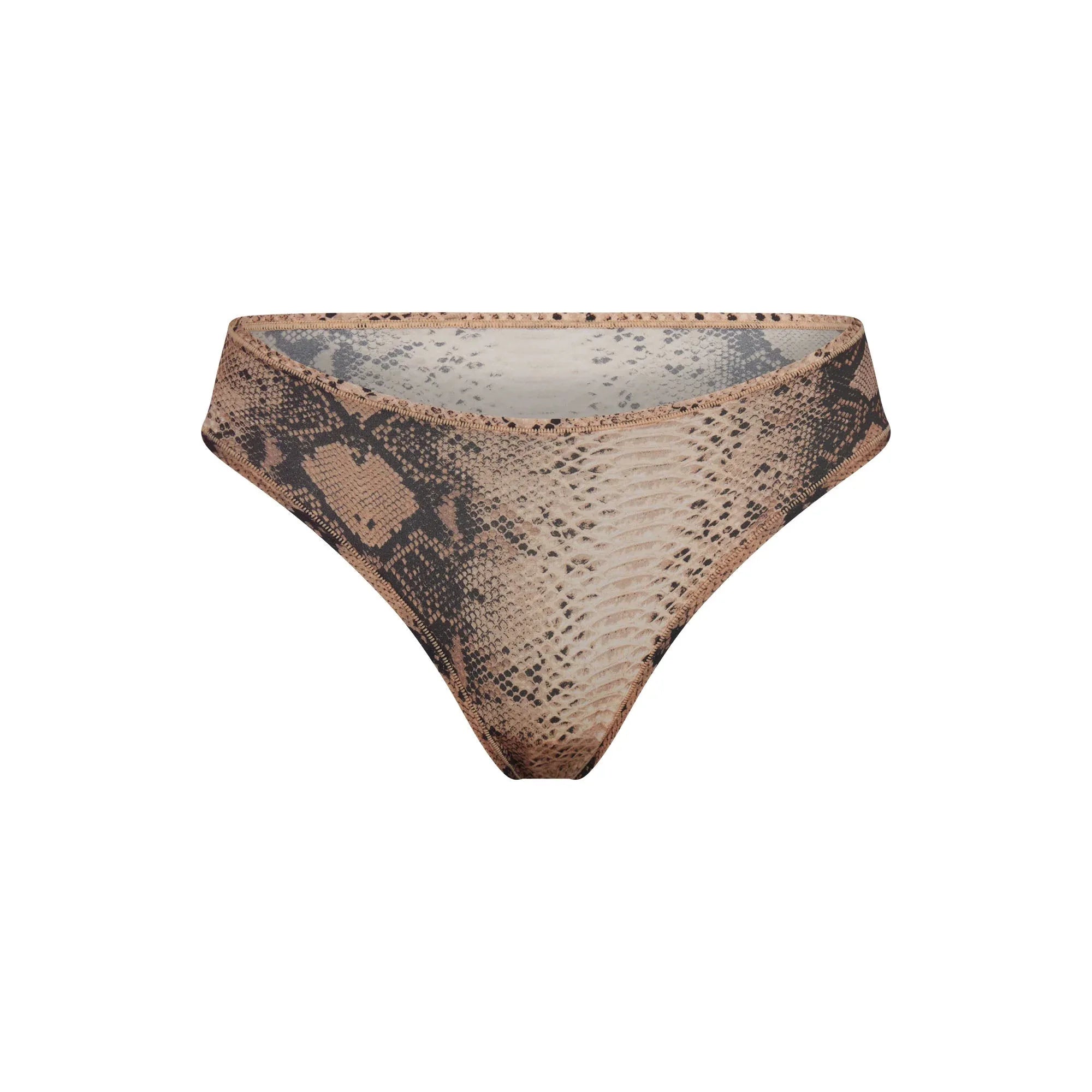 SKIMS FITS EVERYBODY CHEEKY BRIEF | CLAY SNAKESKIN PRINT - KÜLOT - My Suti