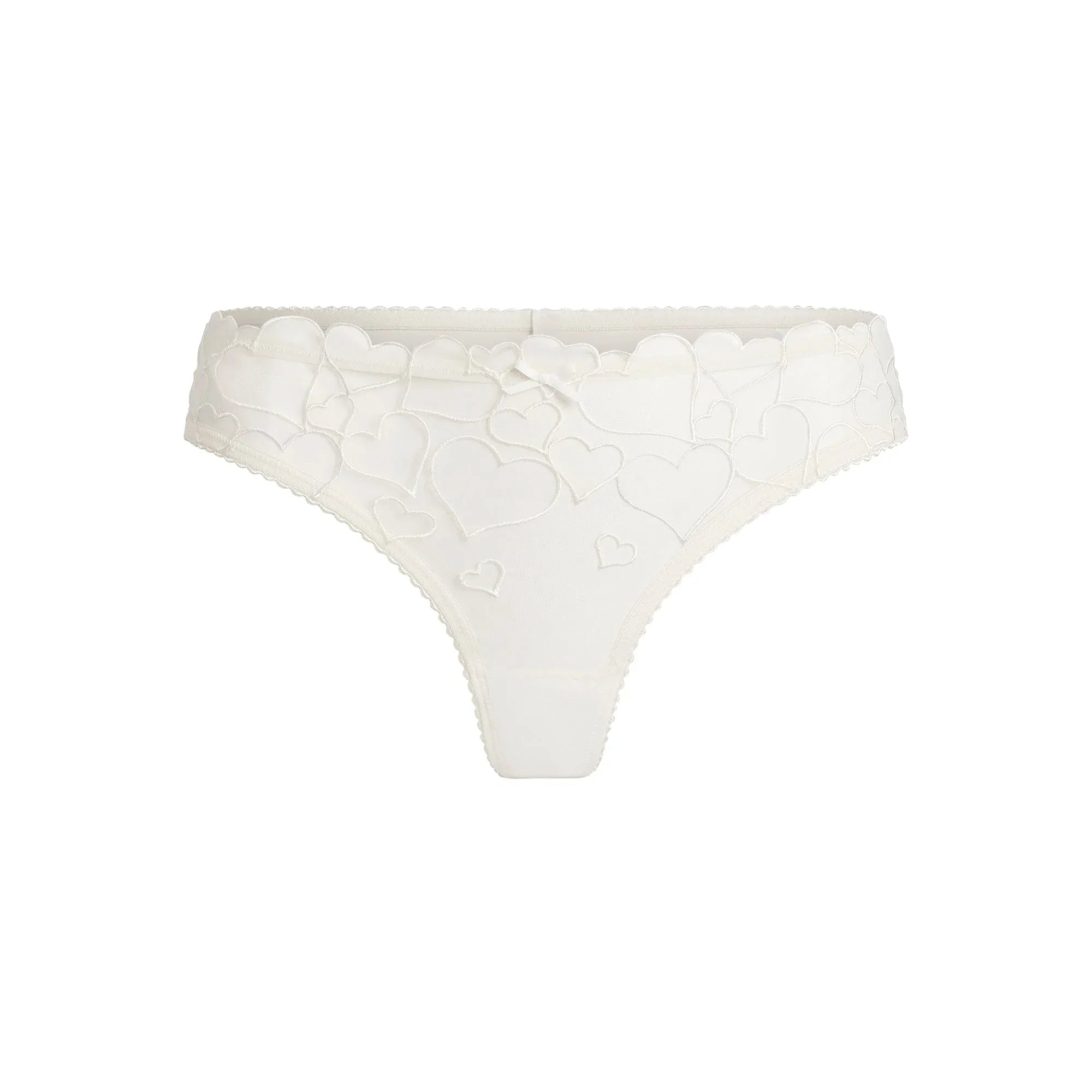 SKIMS EMBROIDERED TULLE THONG | MARBLE - TANGA - My Suti