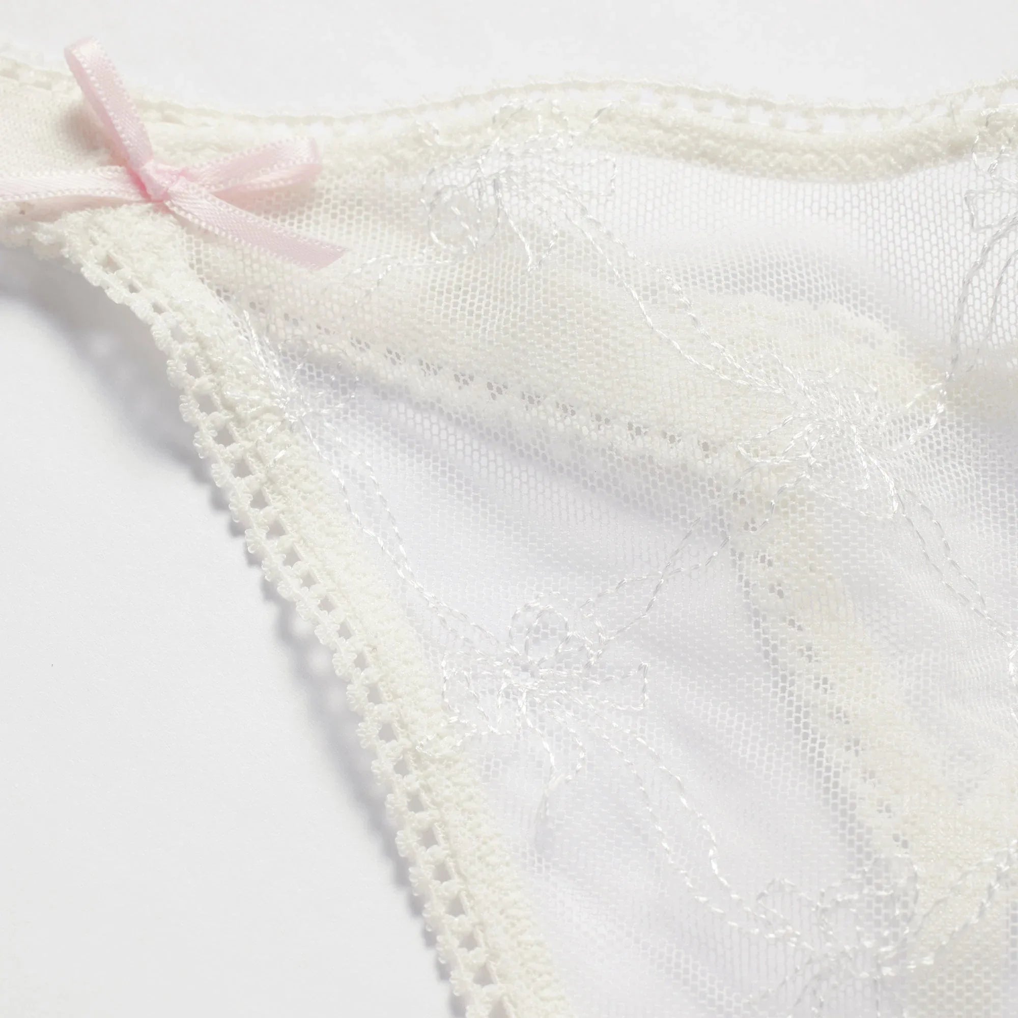 SKIMS SPRING INTIMATES STRING THONG | MARBLE BOW TULLE - İP THONG - My Suti