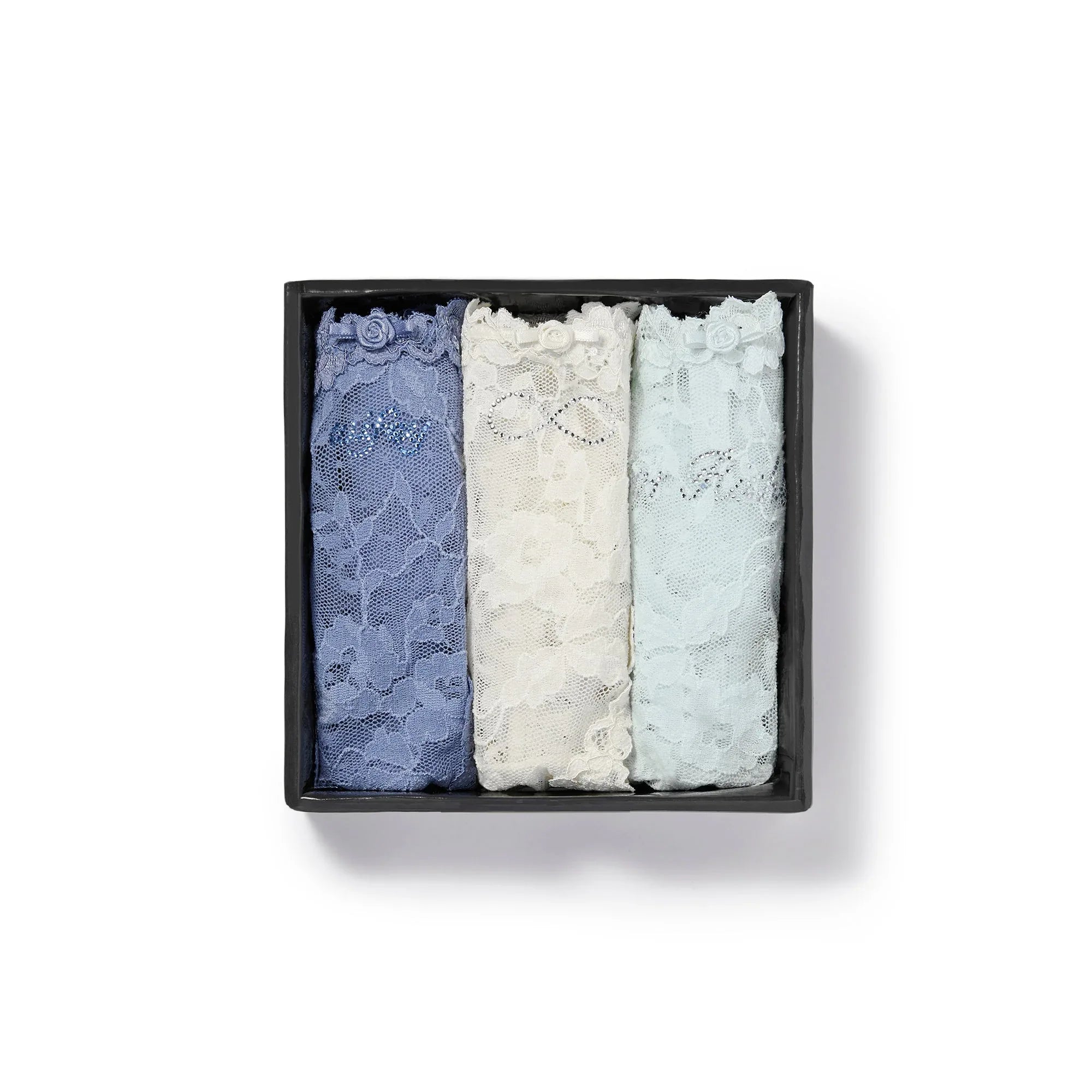 SKIMS STRETCH LACE DIPPED THONG 3-PACK | IVORY MULTI - TANGA - My Suti