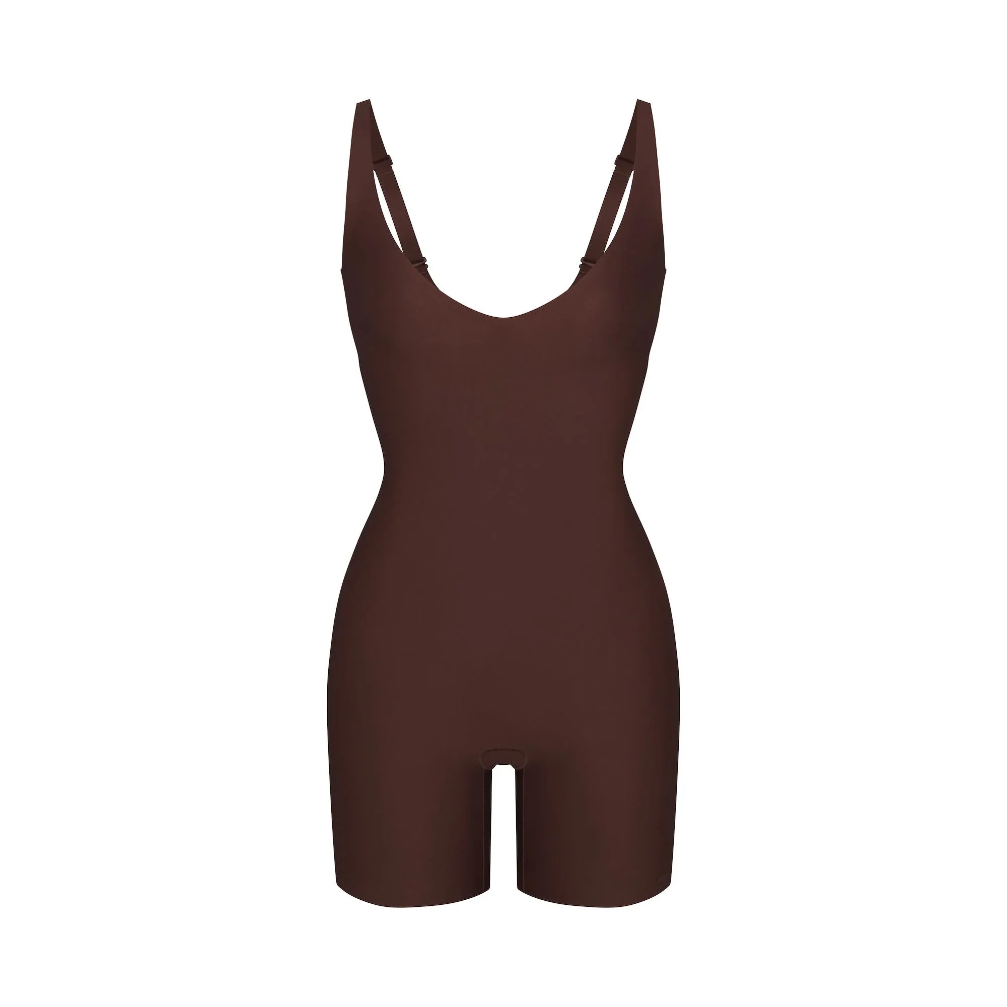SKIMS BODY CORE SCULPT PLUNGE MID THIGH BODYSUIT | COCOA - BODYSUIT - My Suti