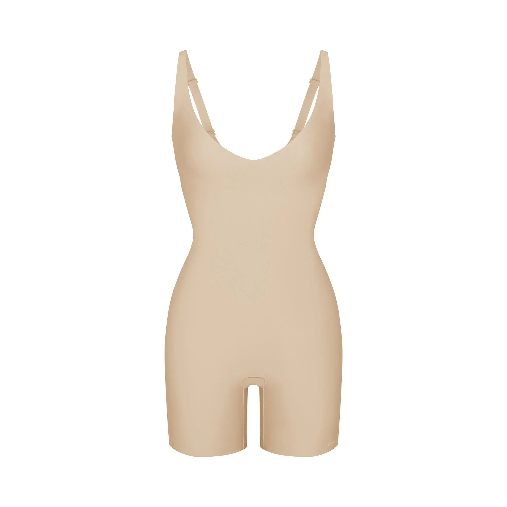 SKIMS BODY CORE SCULPT PLUNGE MID THIGH BODYSUIT | SAND - BODYSUIT - My Suti