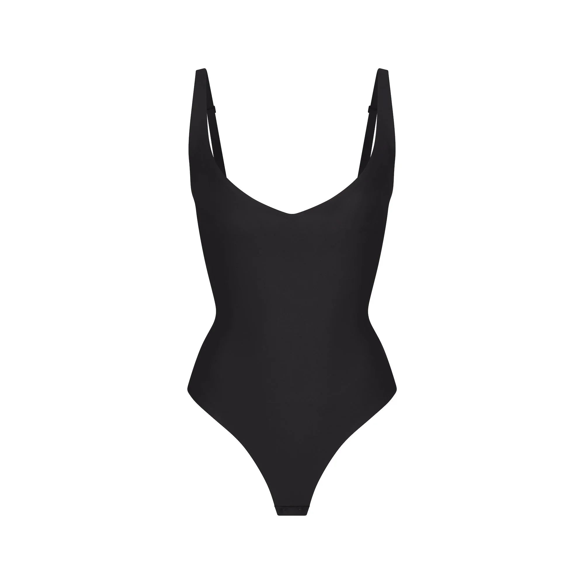 SKIMS BODY CORE SCULPT PLUNGE THONG BODYSUIT | ONYX - BODYSUIT - My Suti