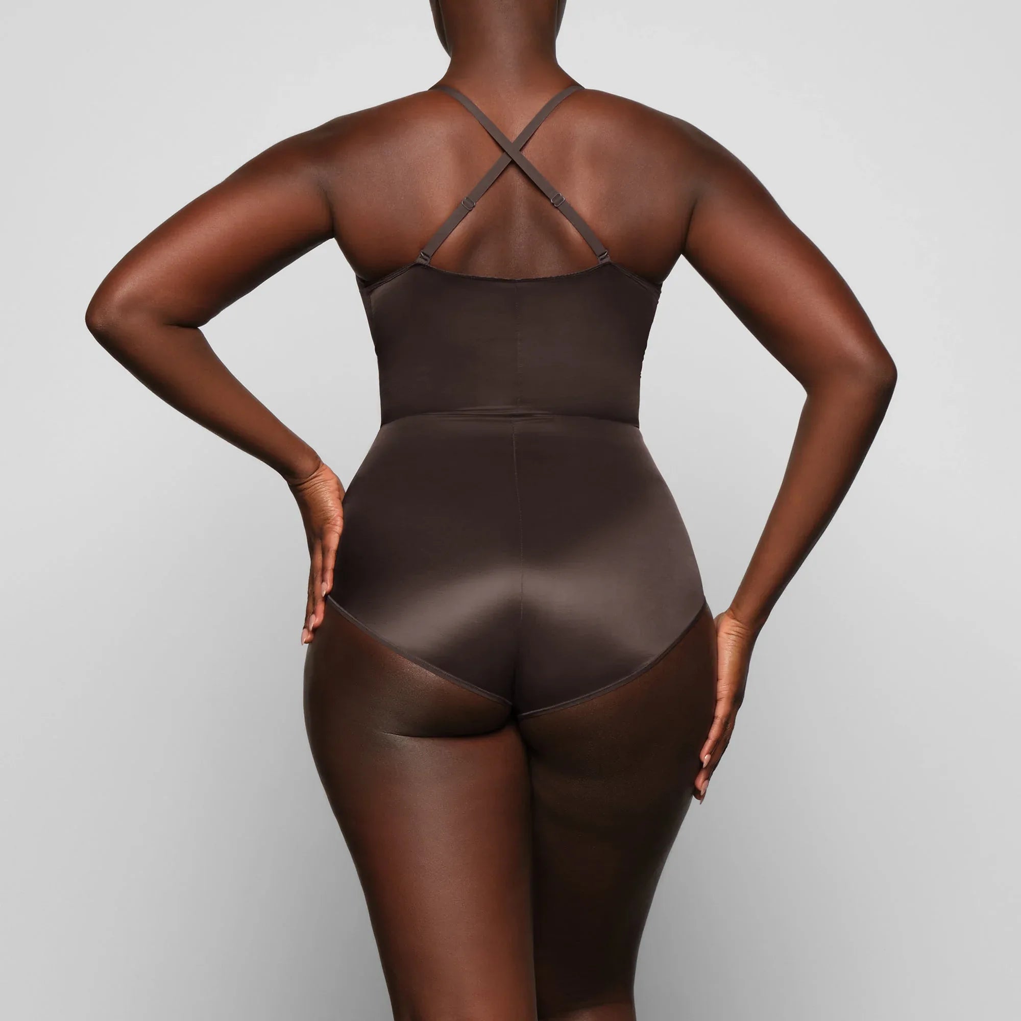 SKIMS SIMPLY BARE BODYSUIT BRIEF WITH SNAPS | ESPRESSO - BODY - My Suti