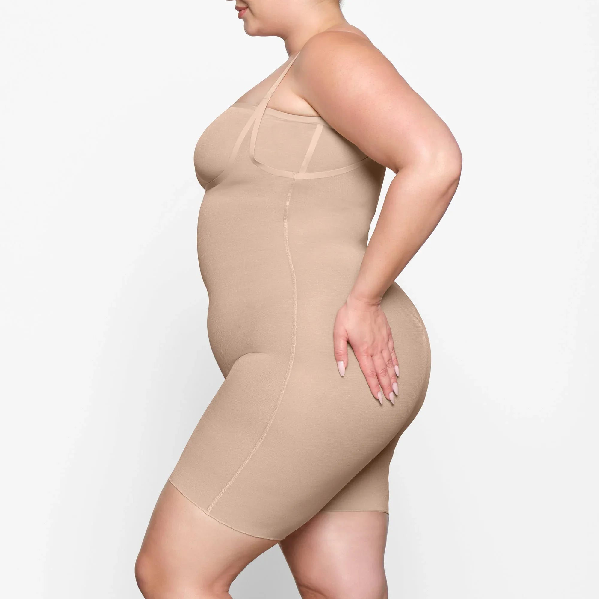 SKIMS SHEER SCULPT OPEN BUST BODYSUIT | CLAY - BODY - My Suti