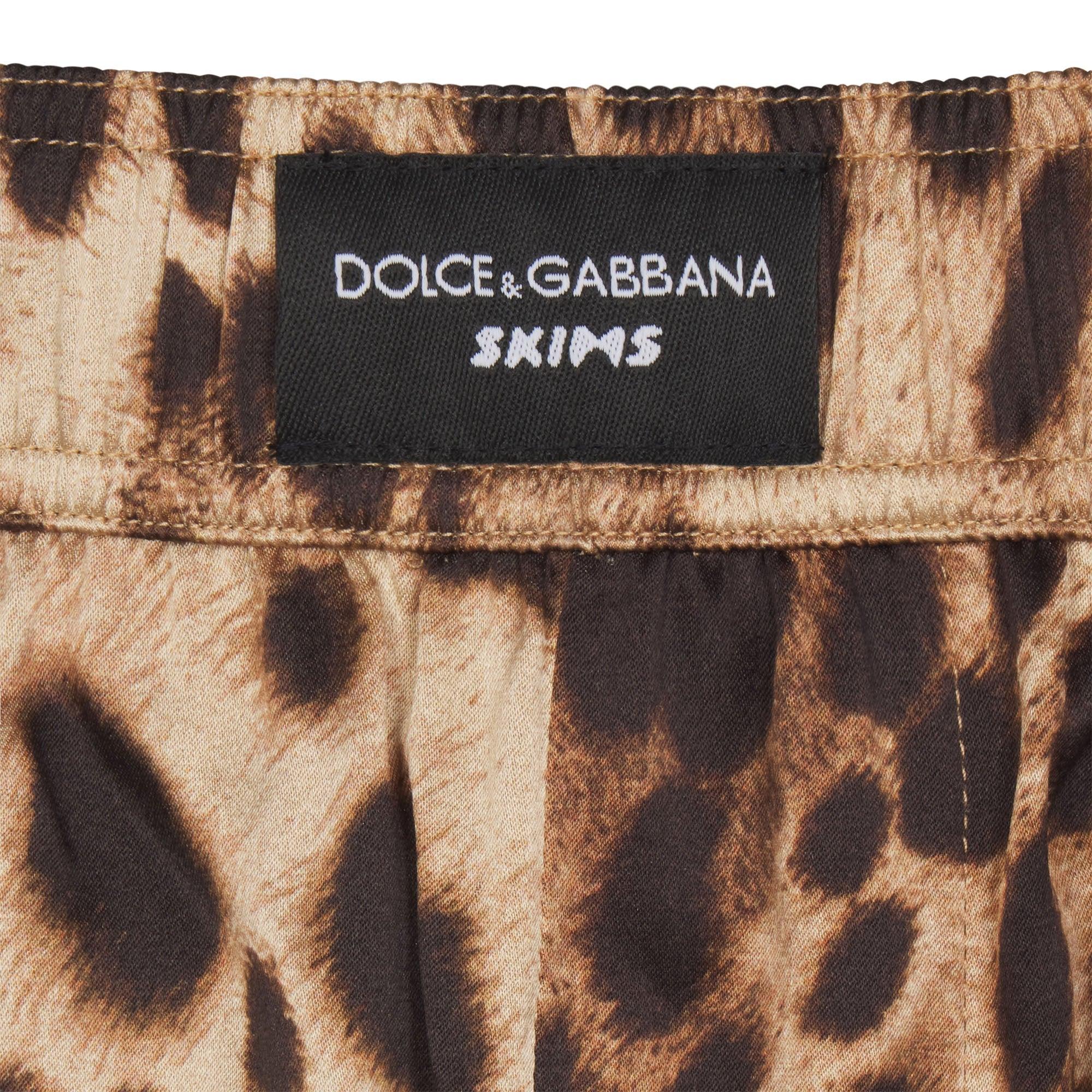 SKIMS DOLCE&GABBANA X SILK CARGO PANT | LEOPARD - PAMUKLU PANTOLON - My Suti