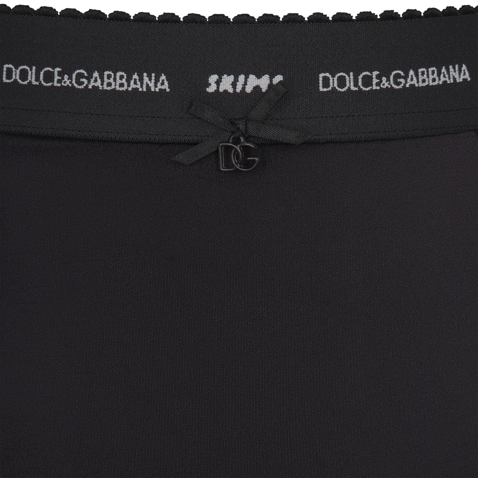 SKIMS DOLCE&GABBANA X STRETCH SATIN HIGH-WAISTED BRIEF | ONYX - KÜLOT - My Suti