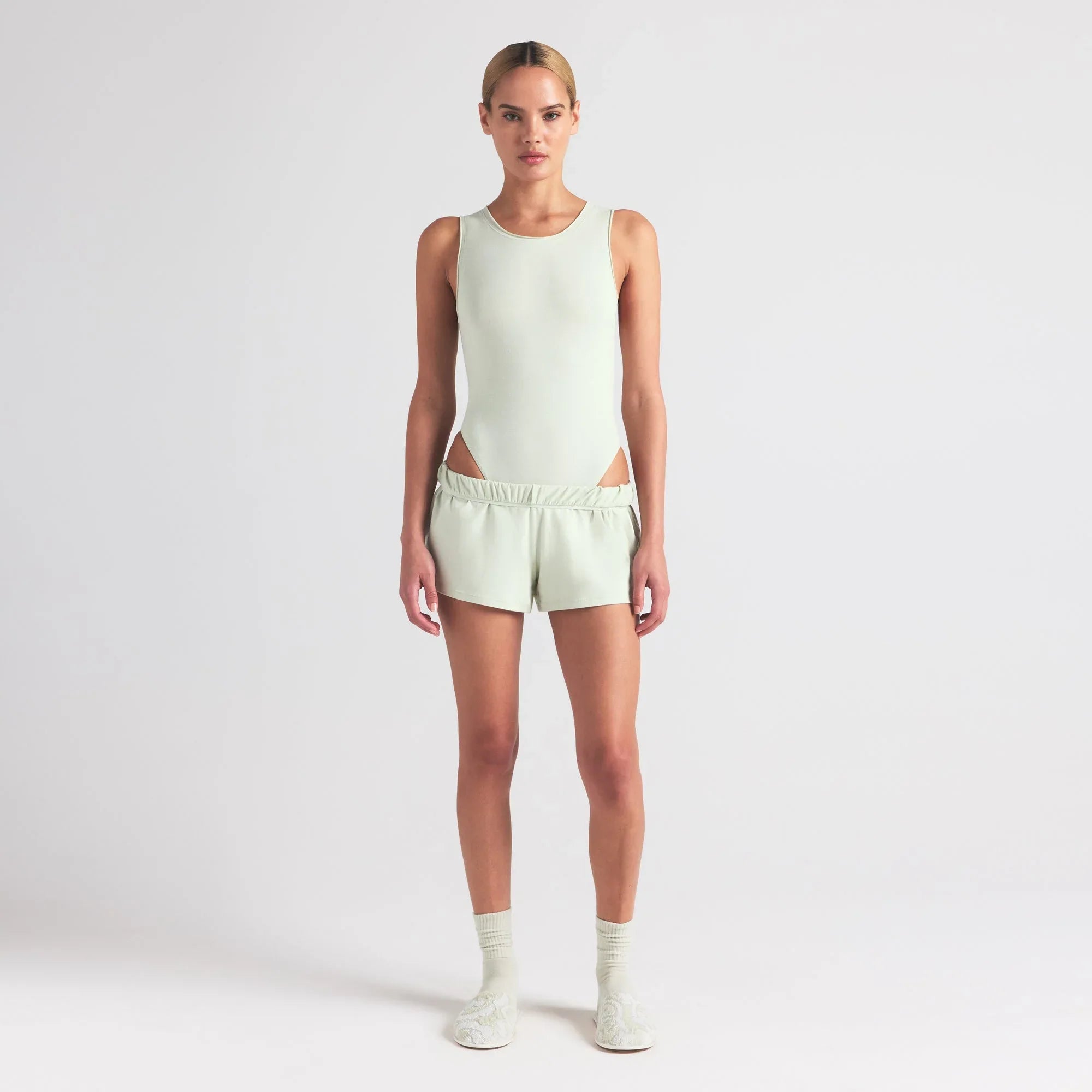 SKIMS COTTON JERSEY TANK BODYSUIT | SPEARMINT - BODY - My Suti