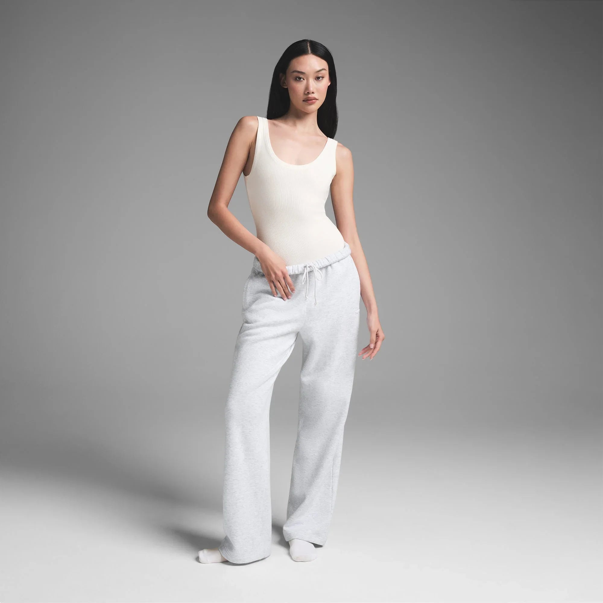 SKIMS COTTON RIB TANK BODYSUIT | MARBLE - TULUM - My Suti