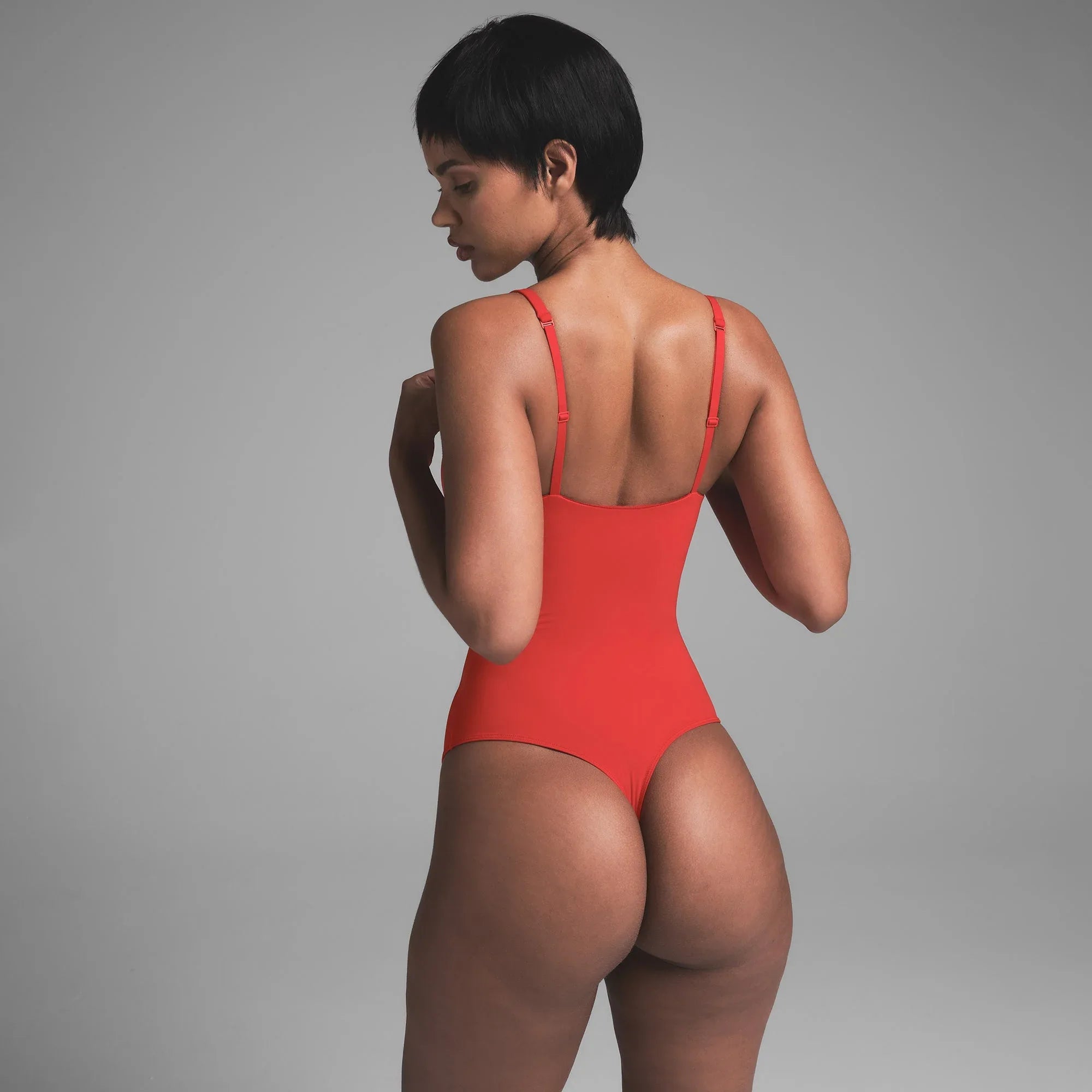 SKIMS FITS EVERYBODY LACE PUSH-UP BODYSUIT | CAYENNE - BODYSUIT - My Suti