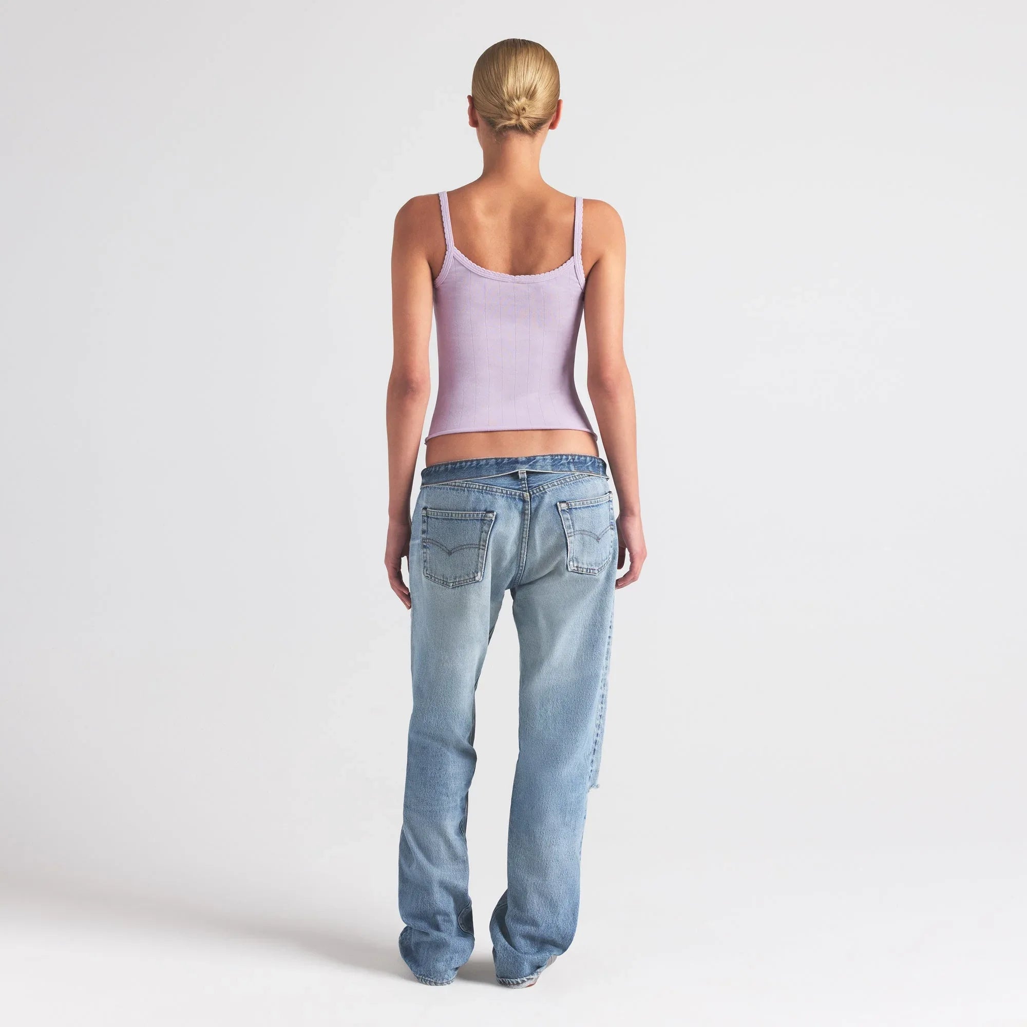 SKIMS DROP NEEDLE POINTELLE LONG CAMI | WISTERIA - TİŞÖRT - My Suti