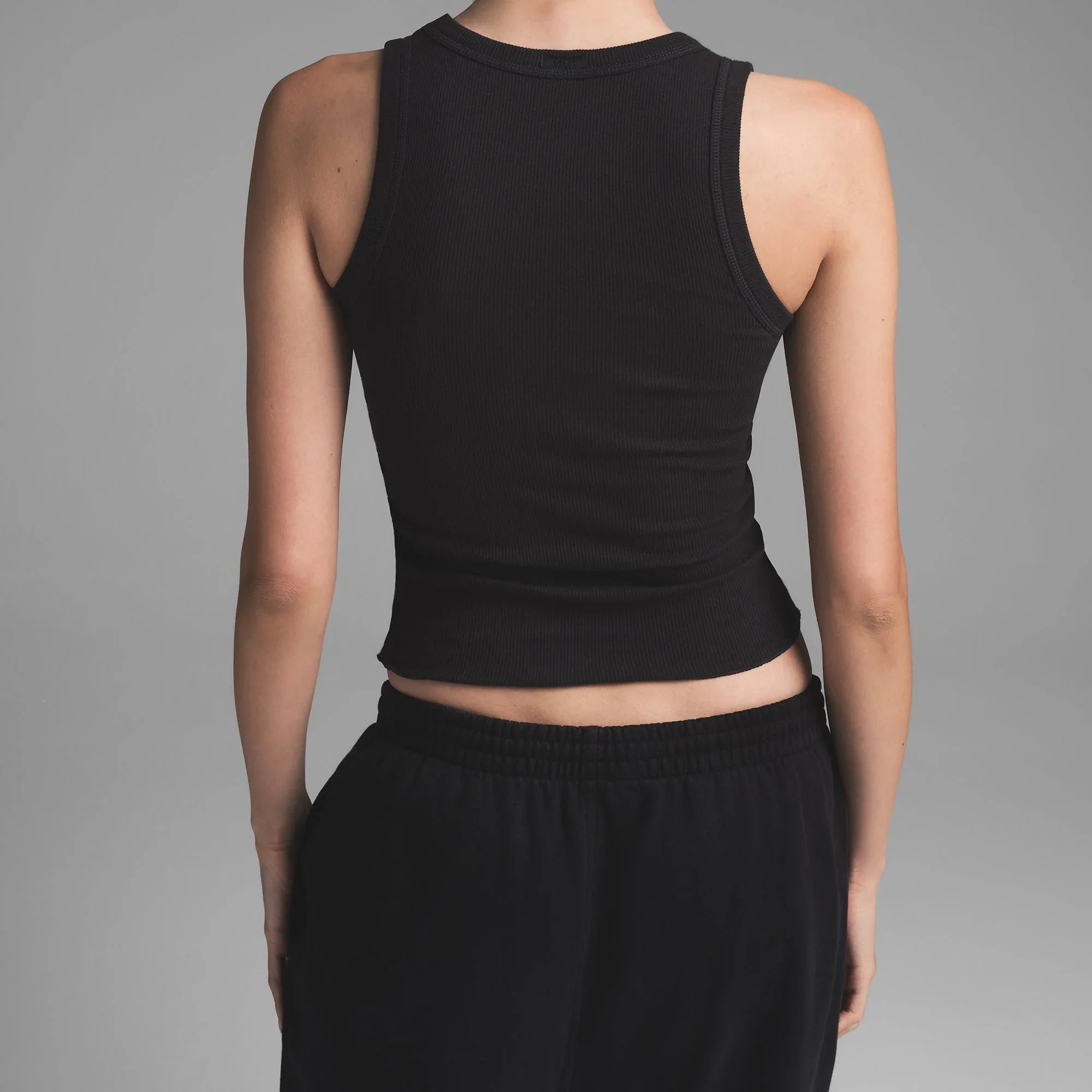 SKIMS COTTON RIB SCOOP NECK TANK | SOOT - TİŞÖRT - My Suti