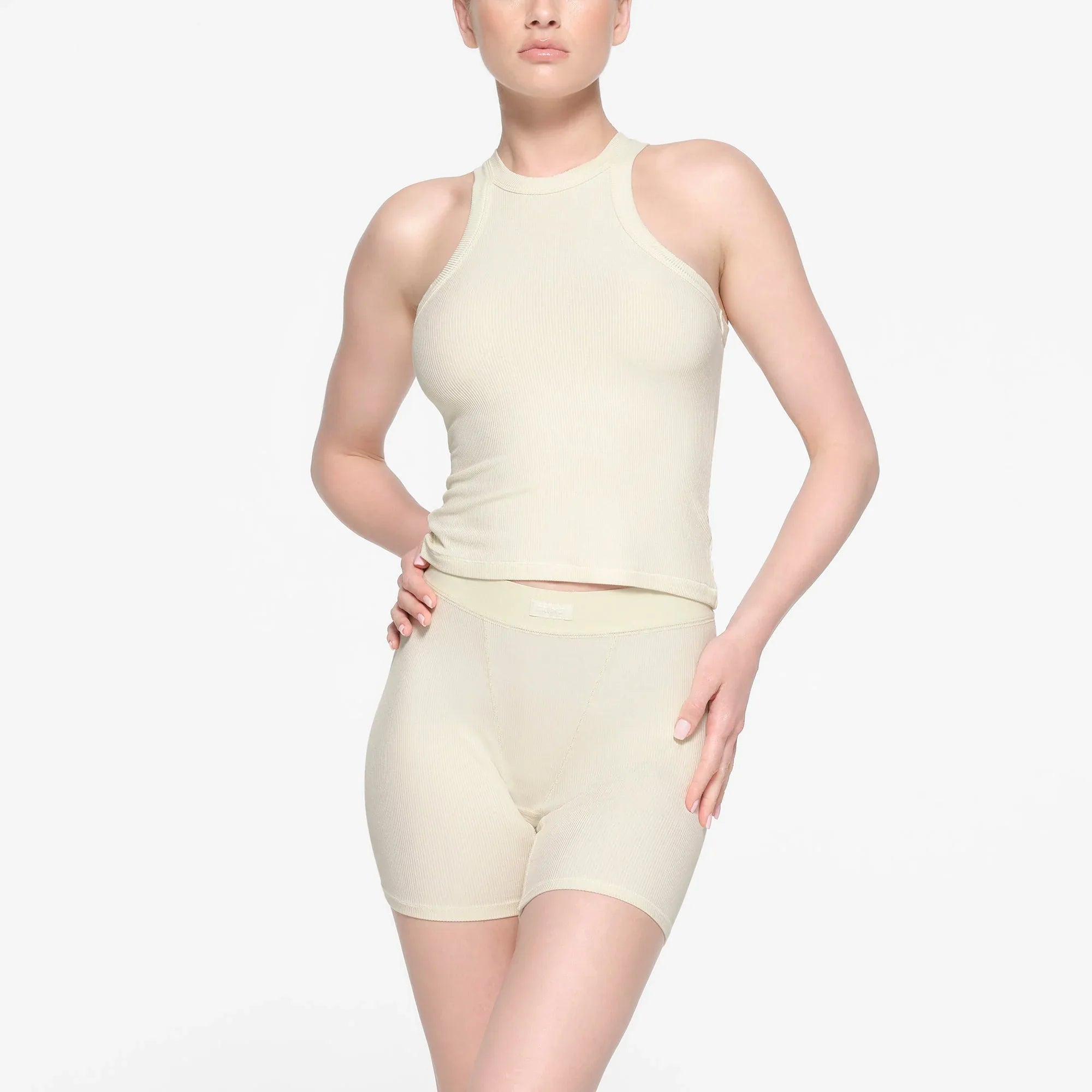SKIMS SOFT LOUNGE HIGH NECK TANK | BONE - TİŞÖRT - My Suti