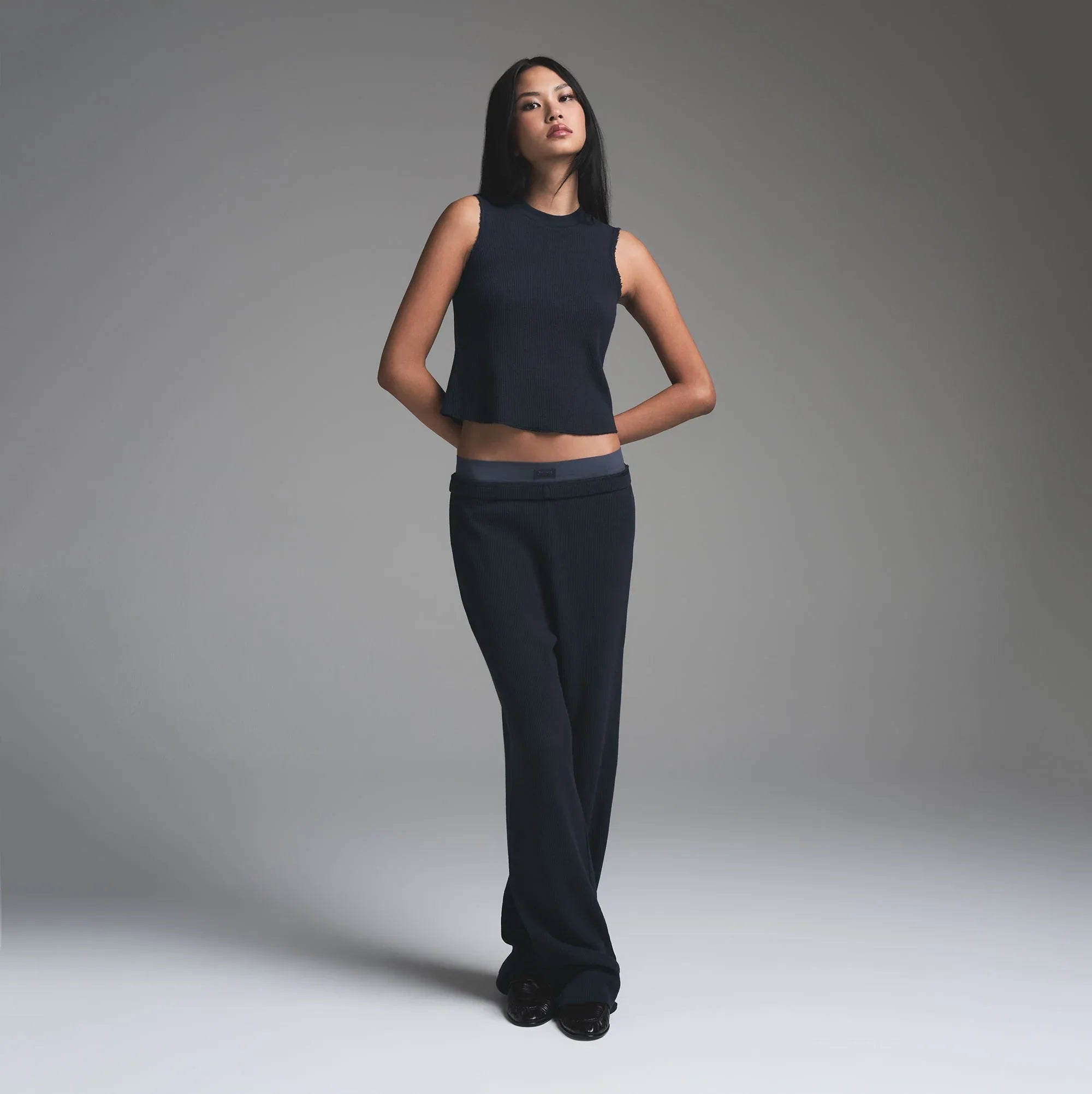 SKIMS HEAVY WAFFLE TANK | NAVY - TİŞÖRT - My Suti