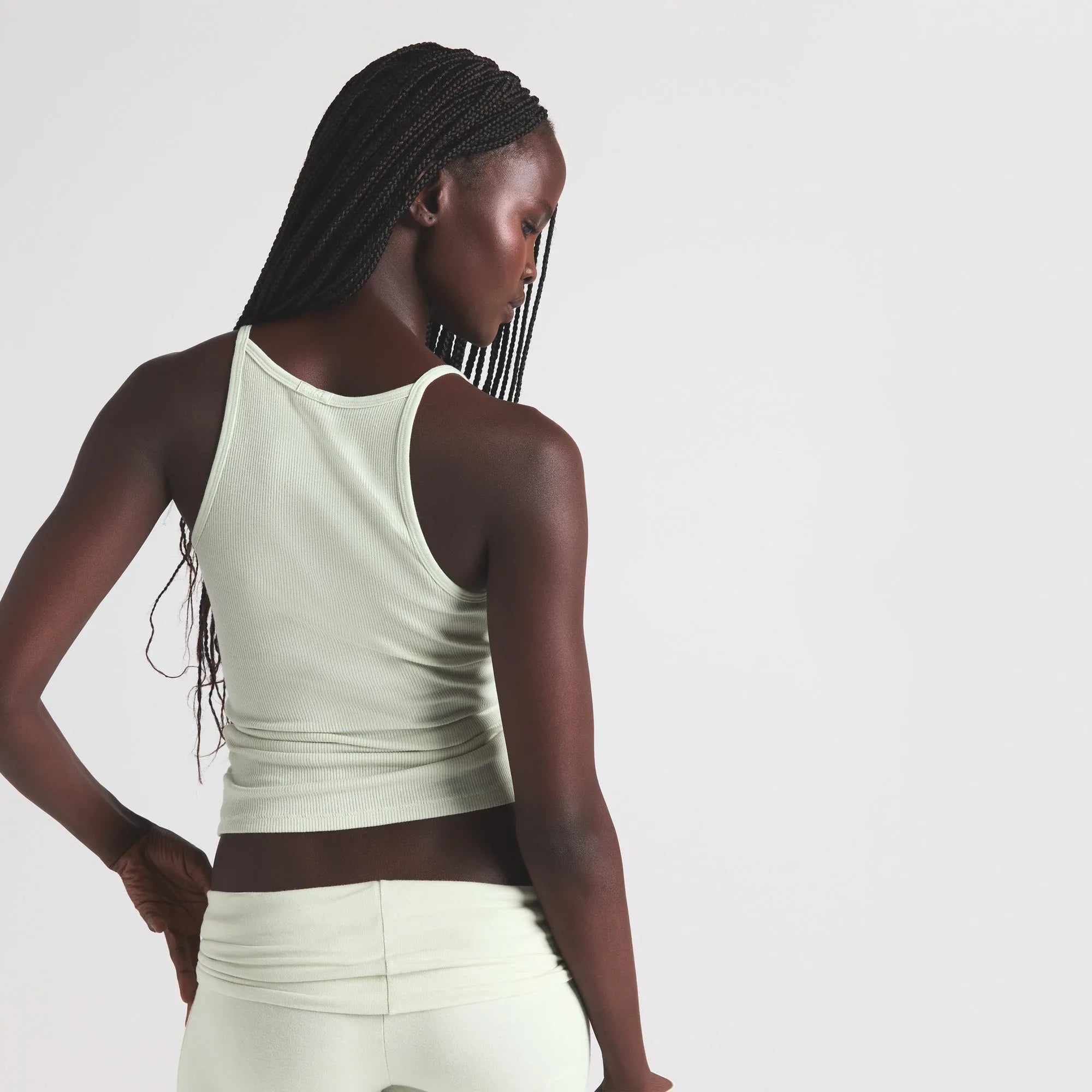 SKIMS COTTON RIB LONG CAMI | SPEARMINT - TİŞÖRT - My Suti