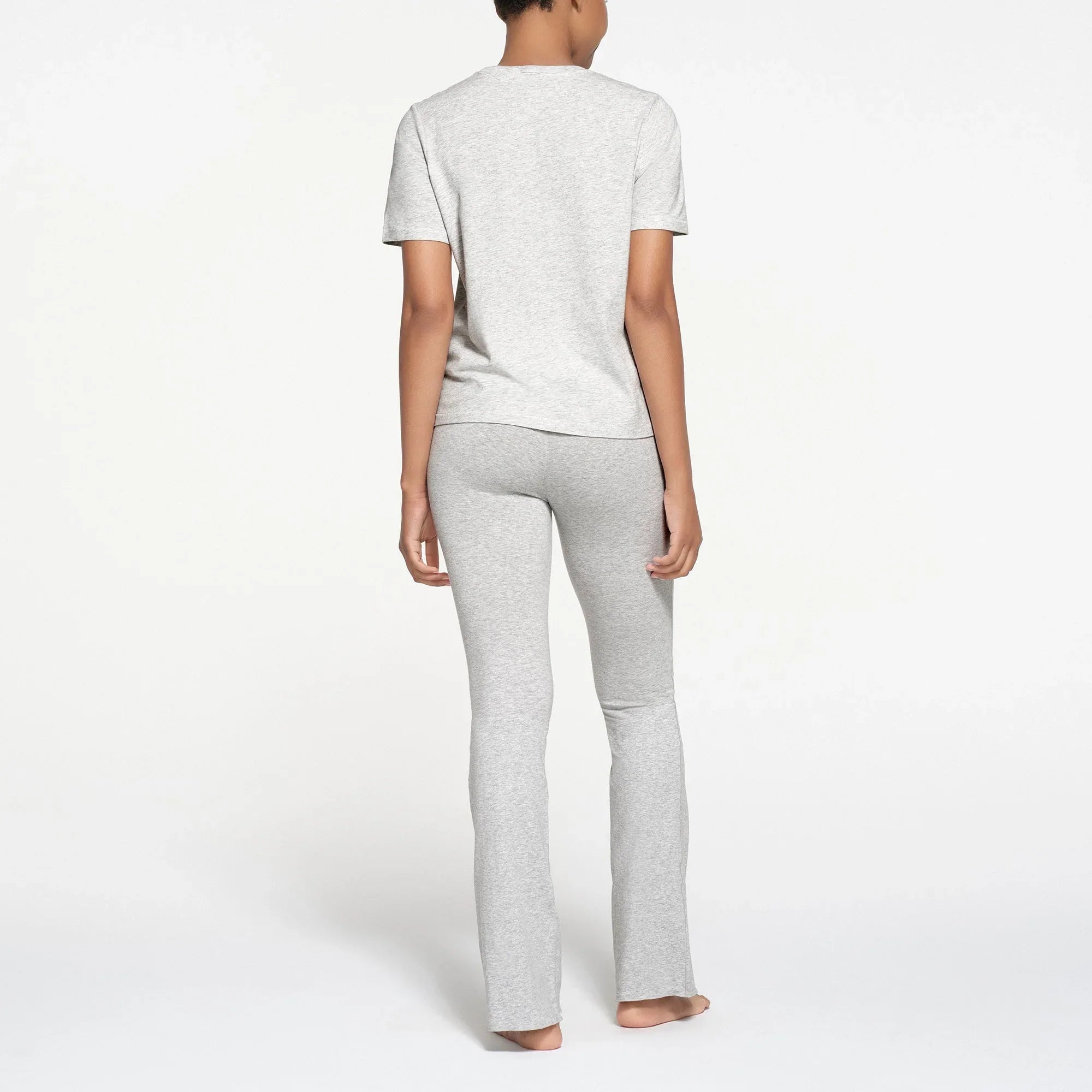 SKIMS RELAXED TEES T-SHIRT | LIGHT HEATHER GREY - TİŞÖRT - My Suti